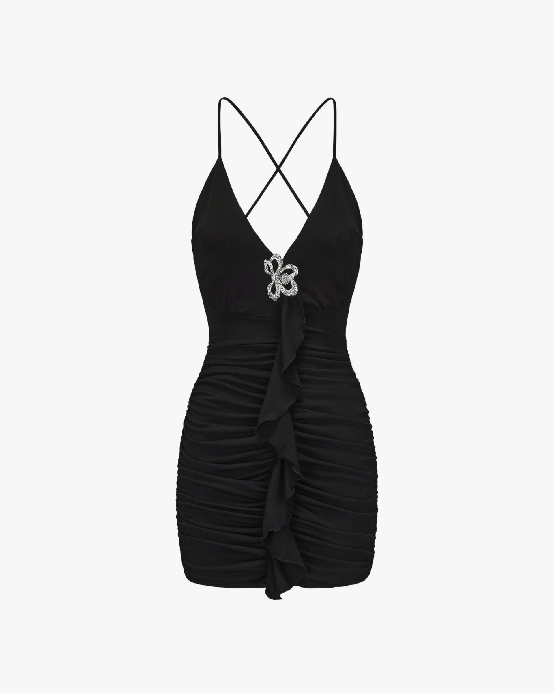 Violet Dress (Black) made by Nana Jacqueline