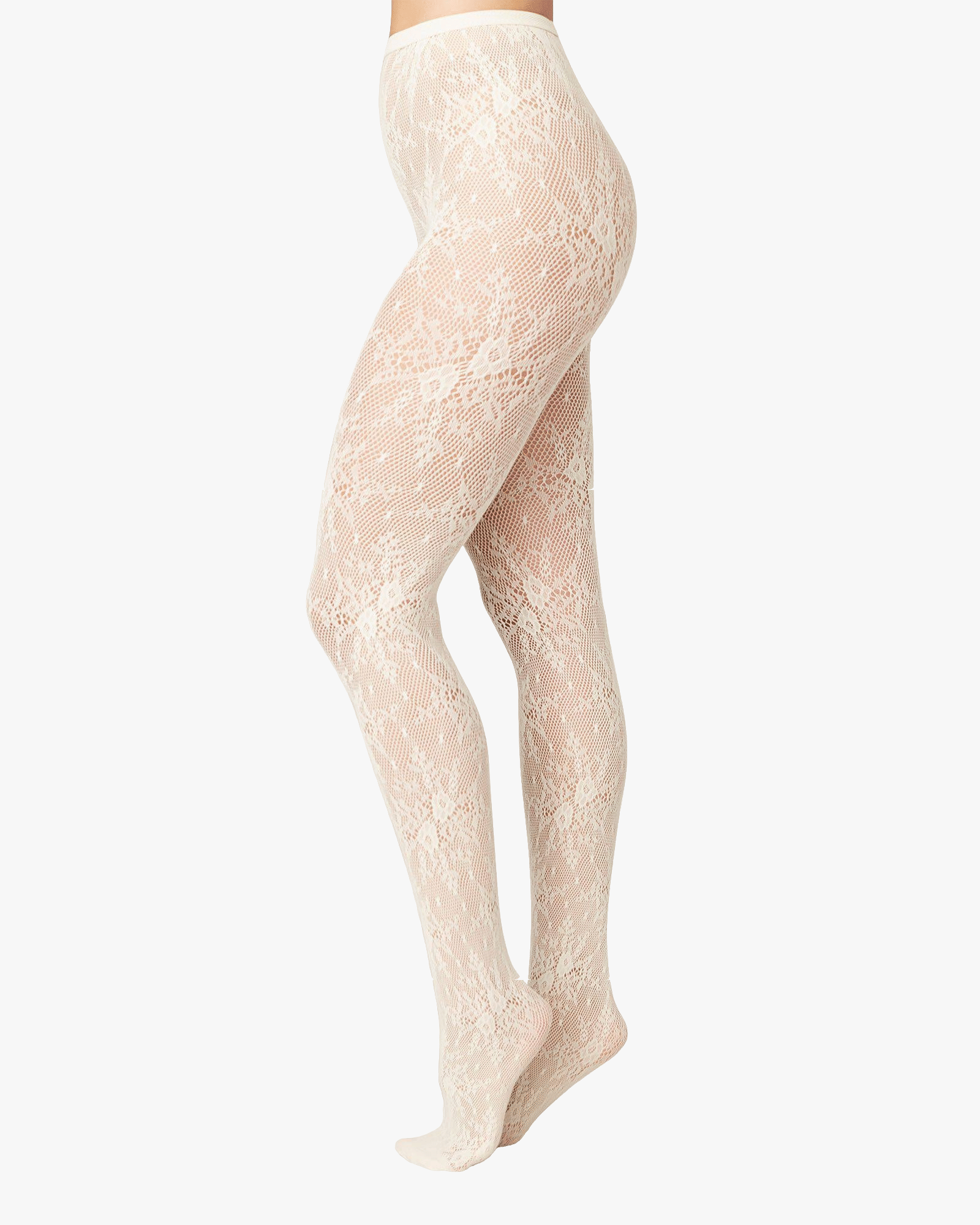 Rosa Lace Tights made by Swedish Stockings