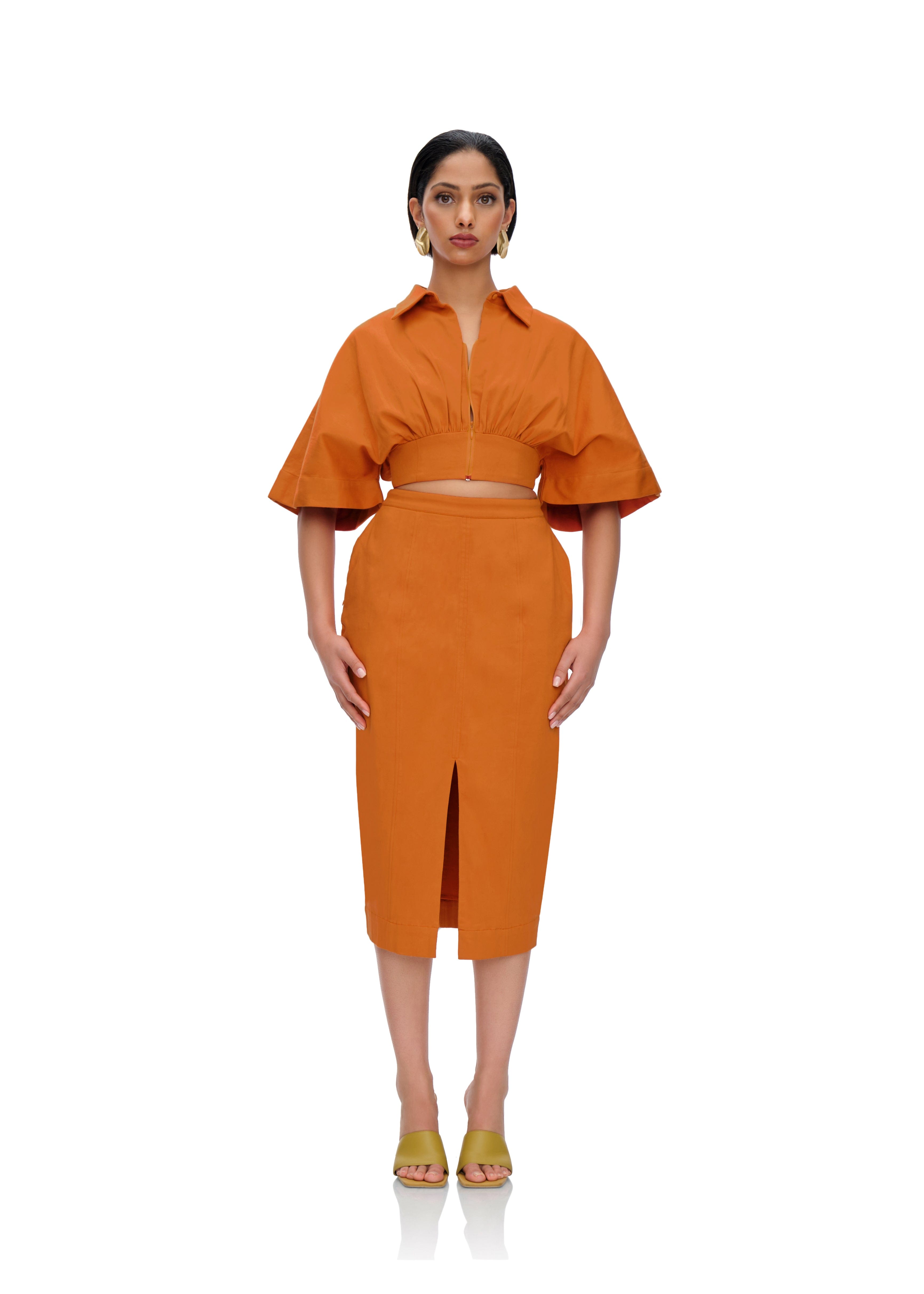 ALU MIDI SKIRT made by Andrea Iyamah