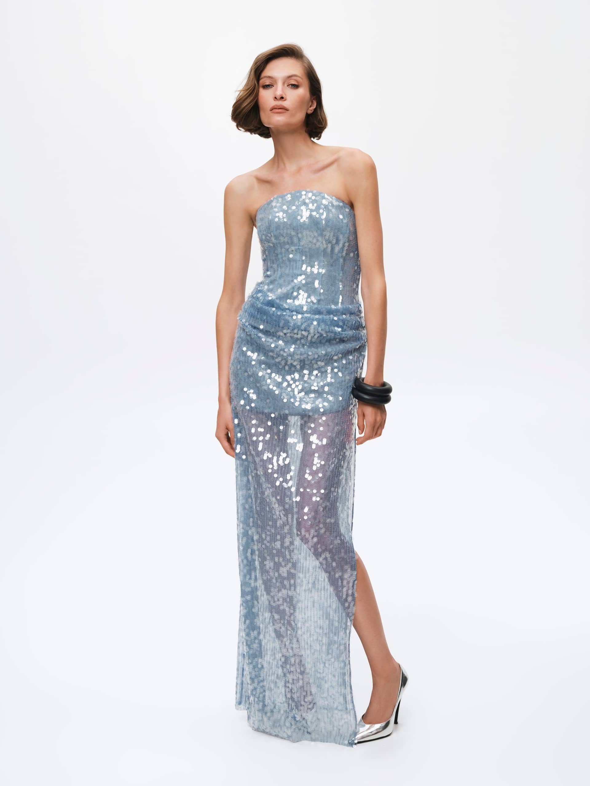 Eveline Fully Beaded Maxi Dress made by Gasanova