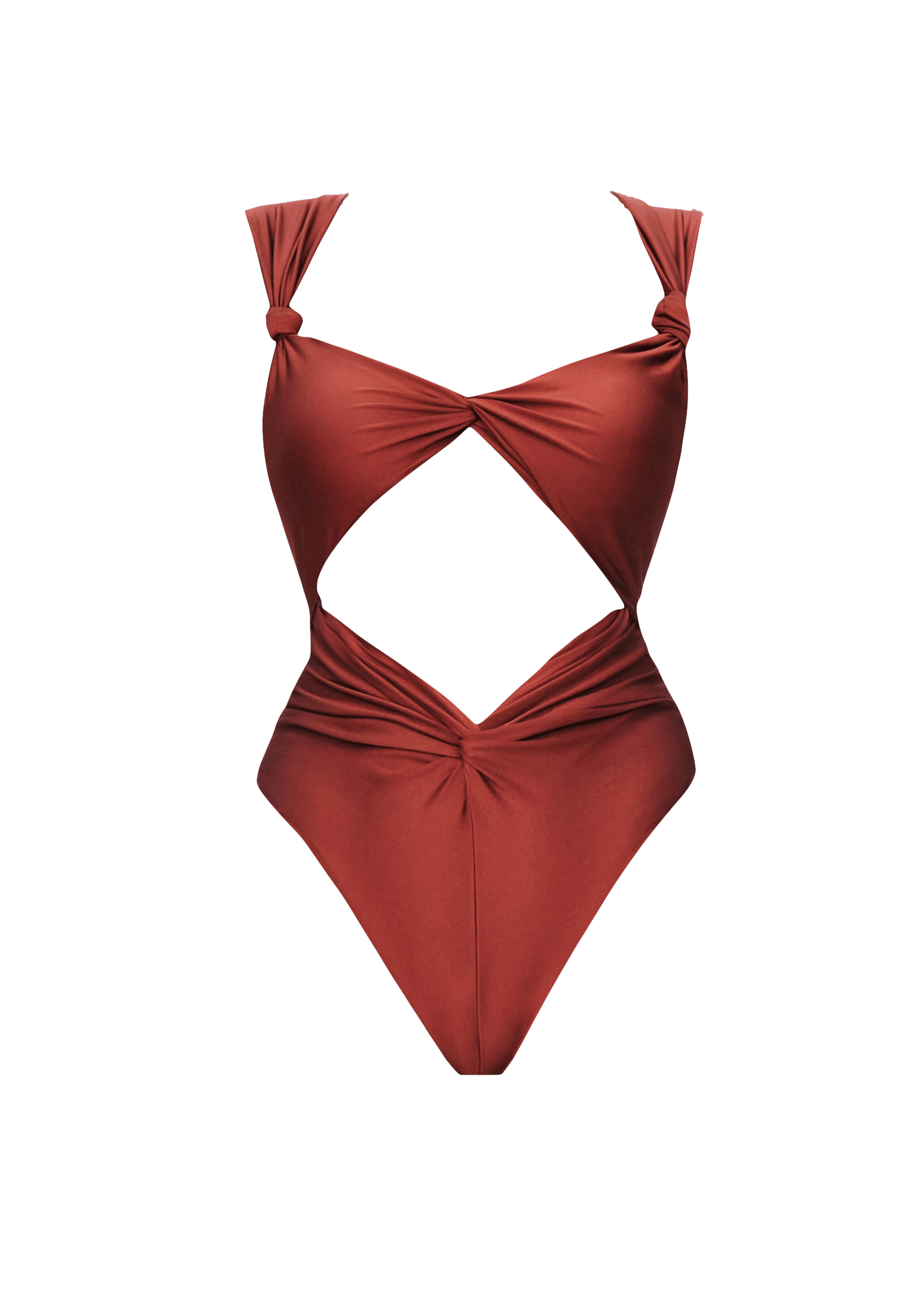 RORA ONE PIECE SWIMSUIT - CHOCOLATE made by Andrea Iyamah