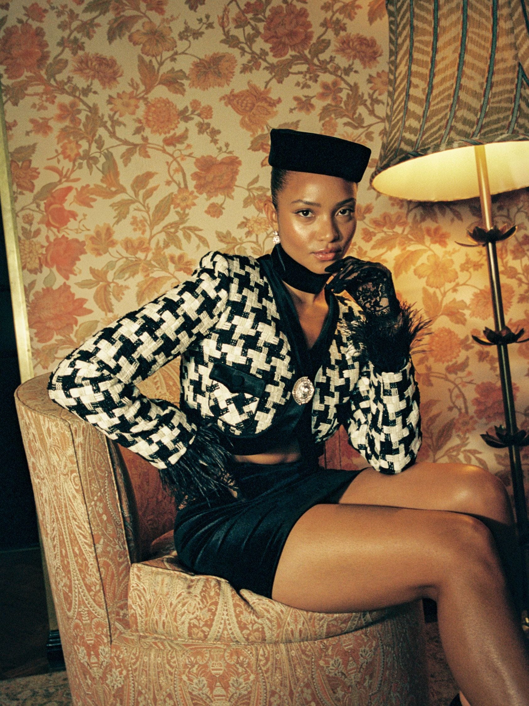 Dahlia Feather Blazer made by Nana Jacqueline