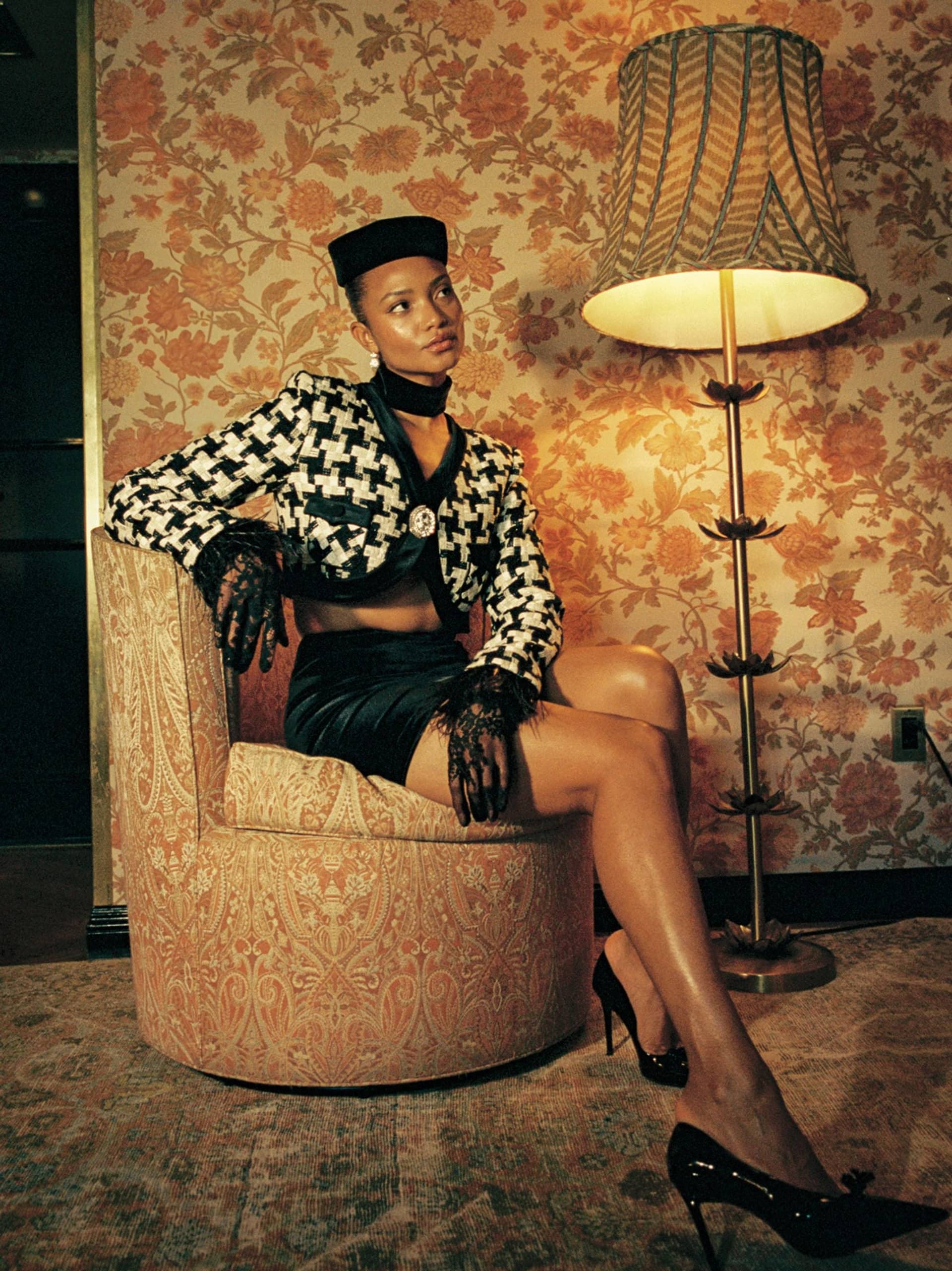 Dahlia Feather Blazer made by Nana Jacqueline