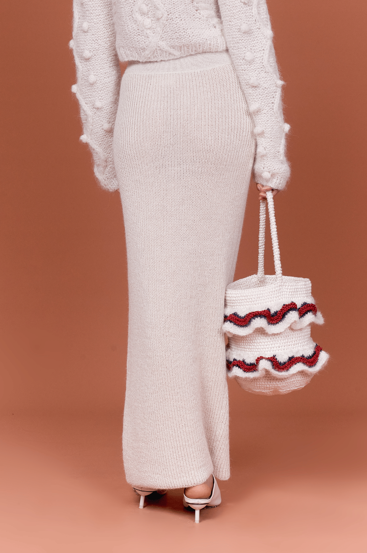 KUYCHI skirt in White made by AYNI