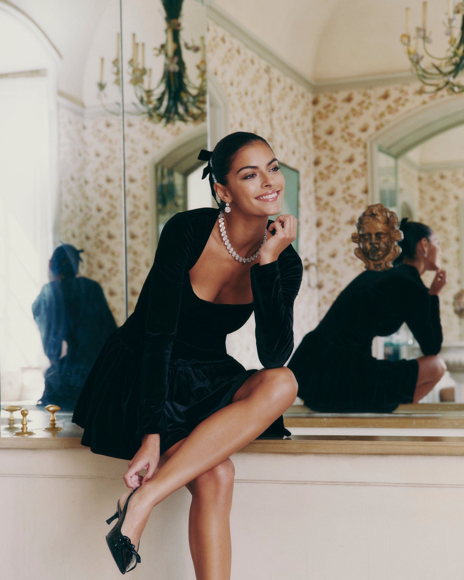 Audrina Dress (Black) made by Nana Jacqueline