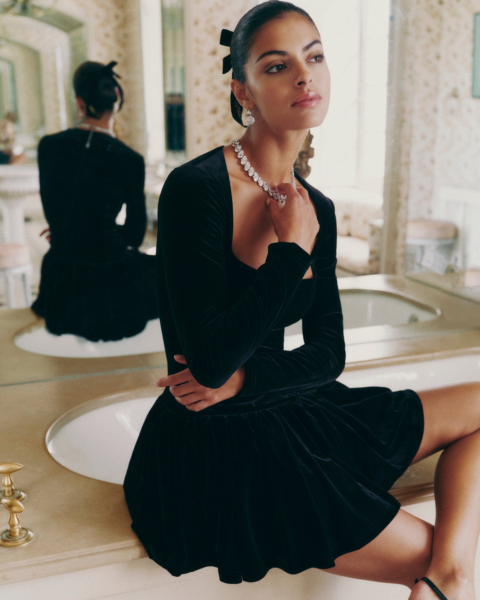 Audrina Dress (Black) made by Nana Jacqueline