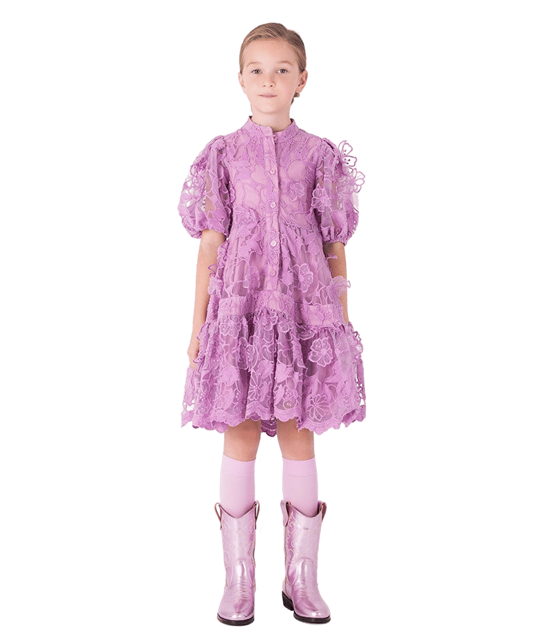 Floral Lace Girls Dress made by Mama Luma