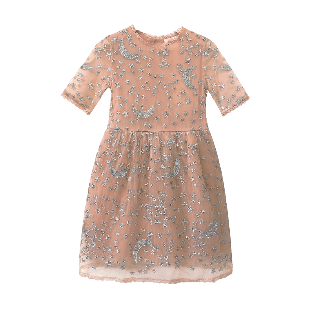 Blush Moon And Star Dress made by SEMSEM