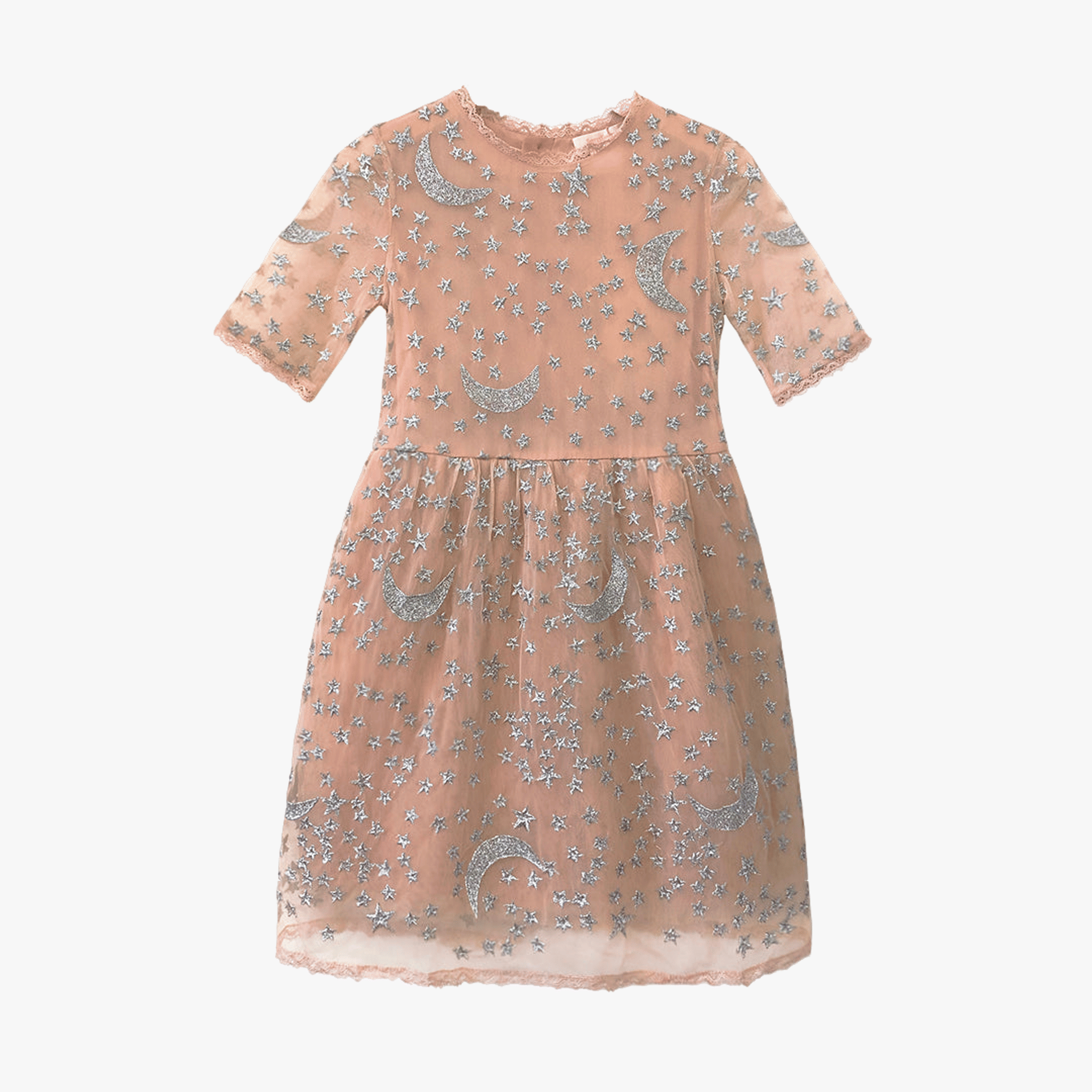 Blush Moon And Star Dress made by SEMSEM