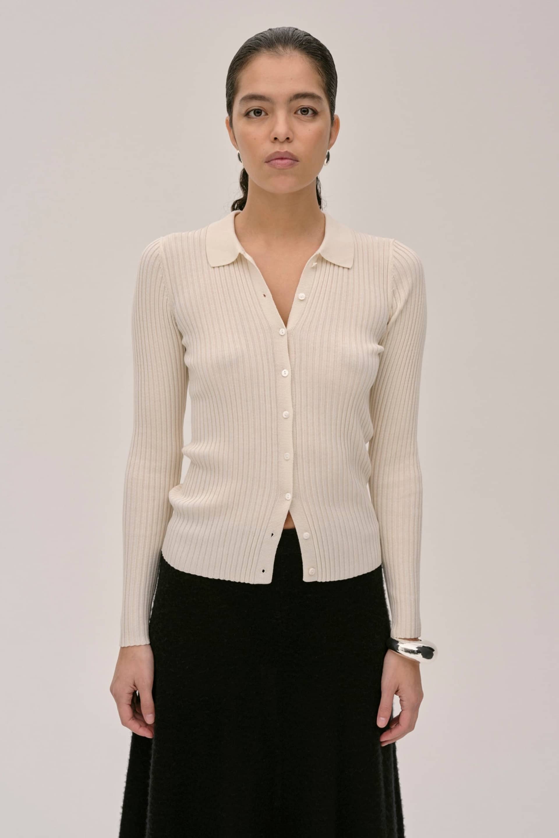 Turner Knit Cardigan - Off White made by HERSKIND