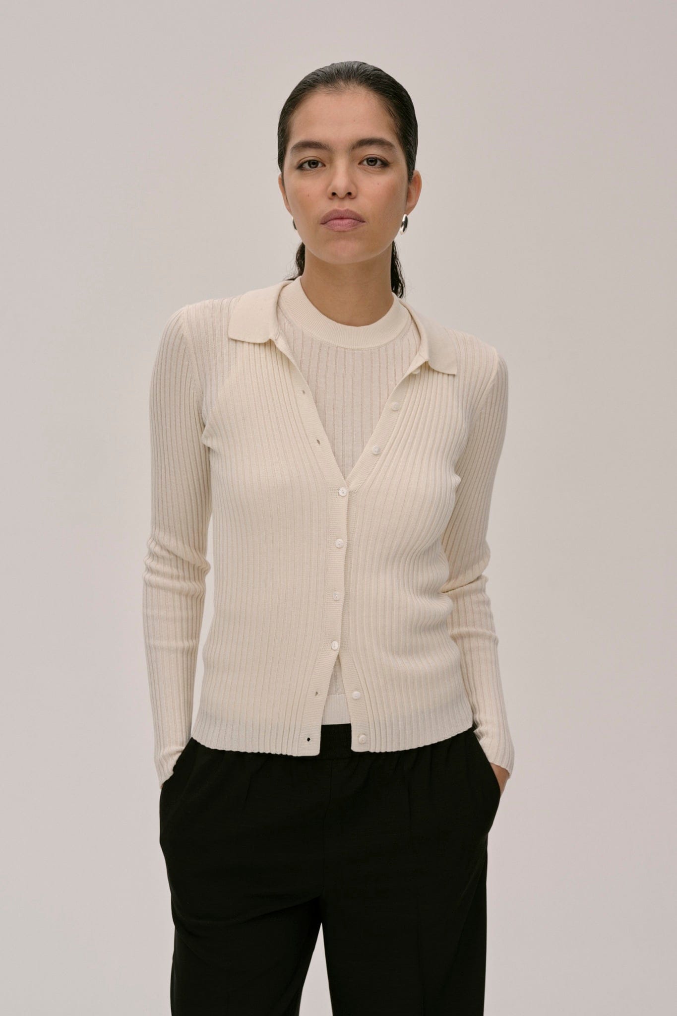 Turner Knit Cardigan - Off White made by HERSKIND