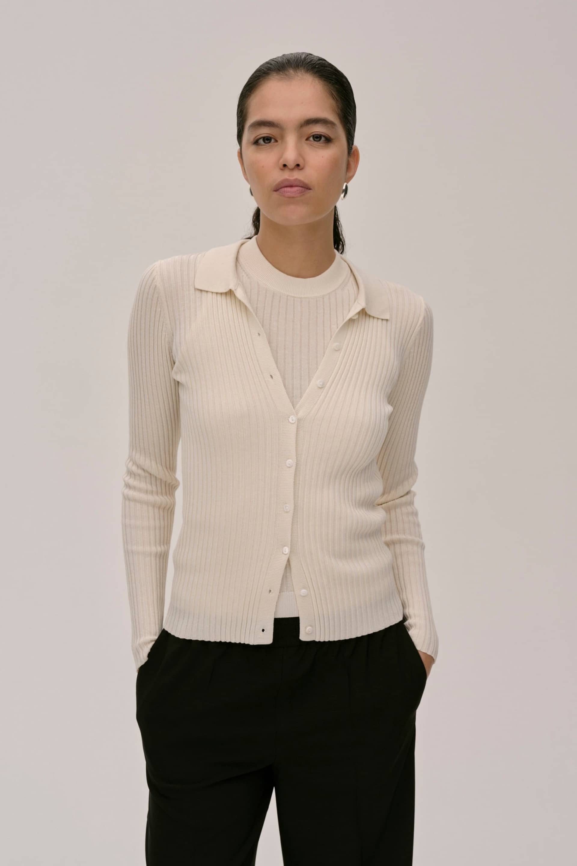 Turner Knit Cardigan - Off White made by HERSKIND