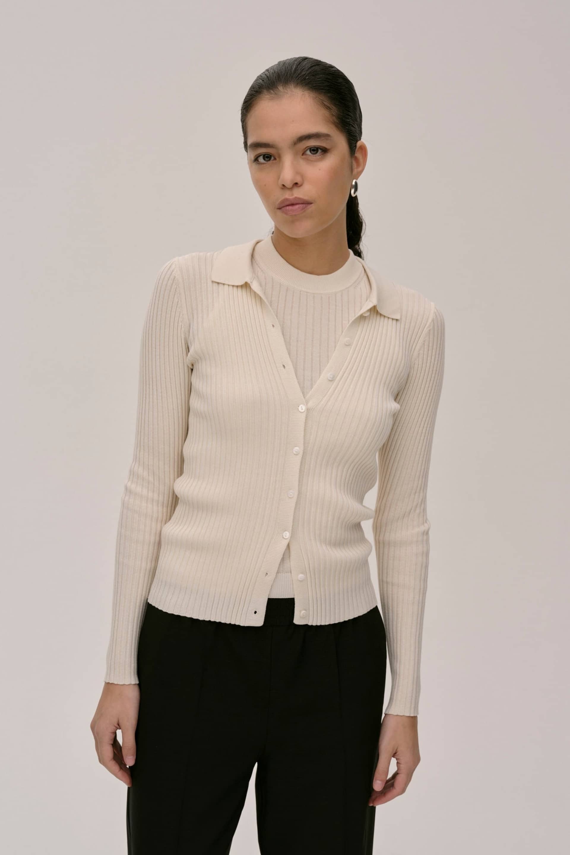Turner Knit Cardigan - Off White made by HERSKIND