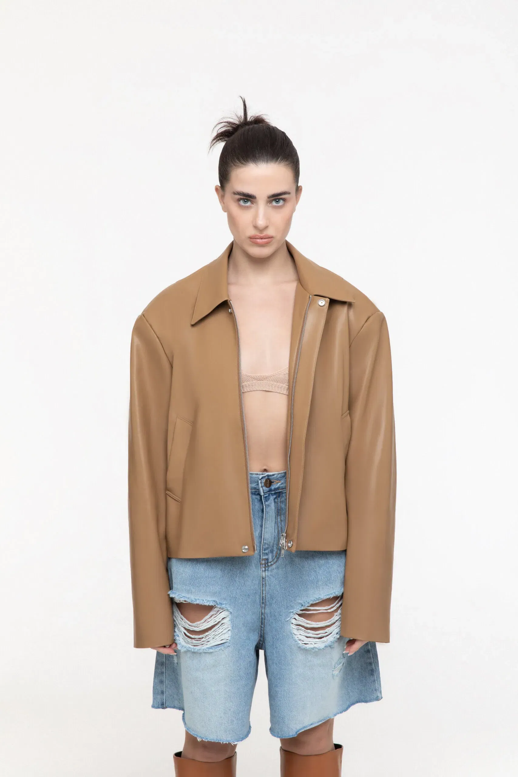 Vegan leather jacket made by AFTERHOURS