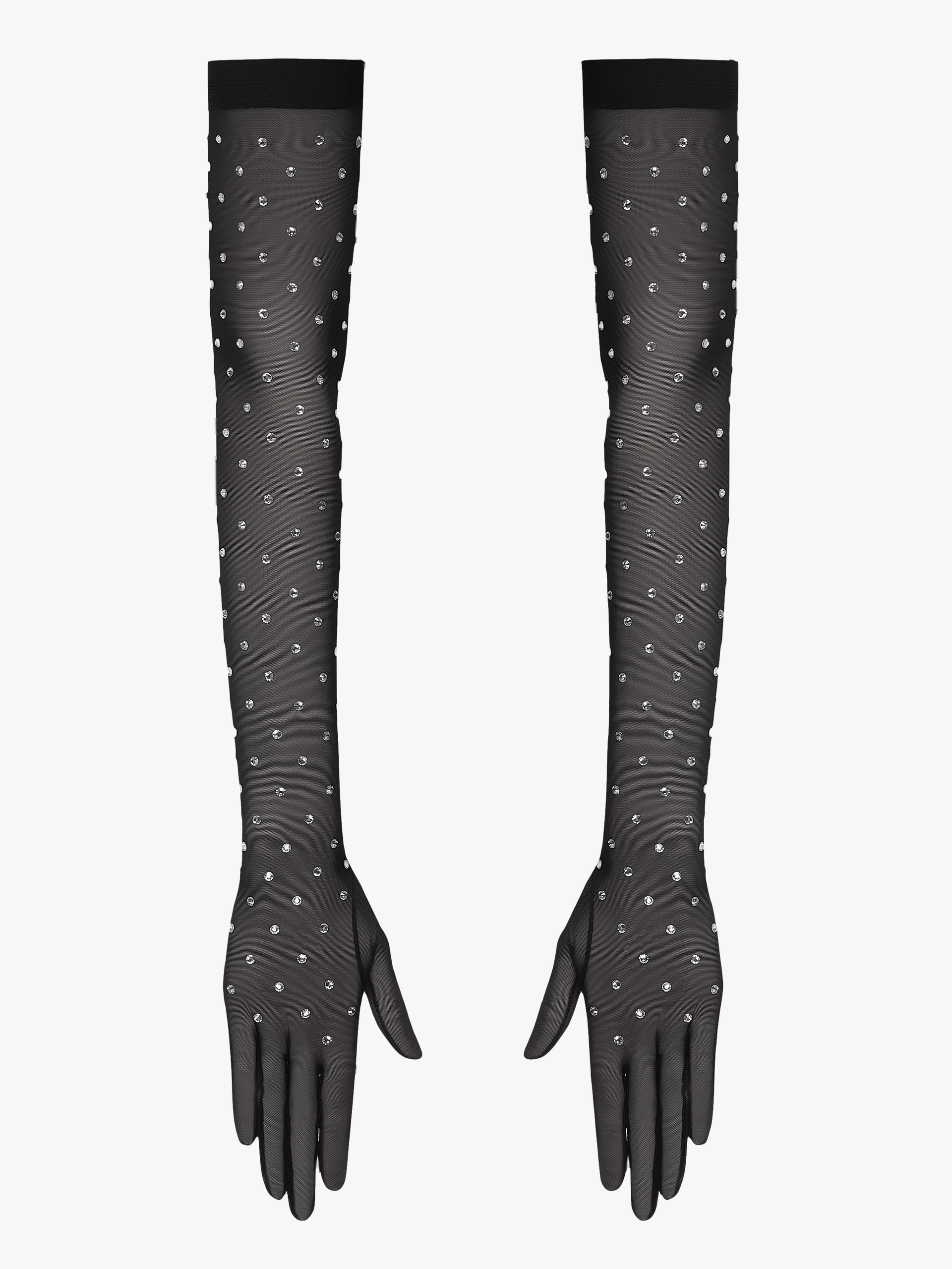 Rhinestone-Embellished Gloves made by NDS The Label