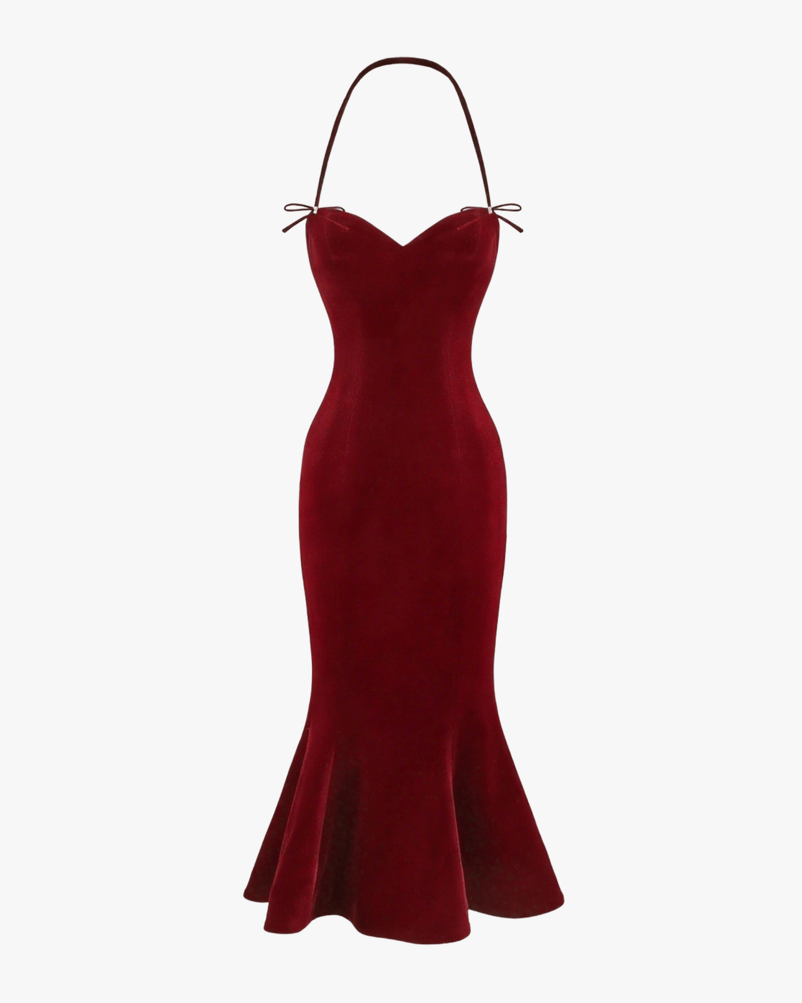 Althea Velvet Maxi Dress (Red) made by Nana Jacqueline
