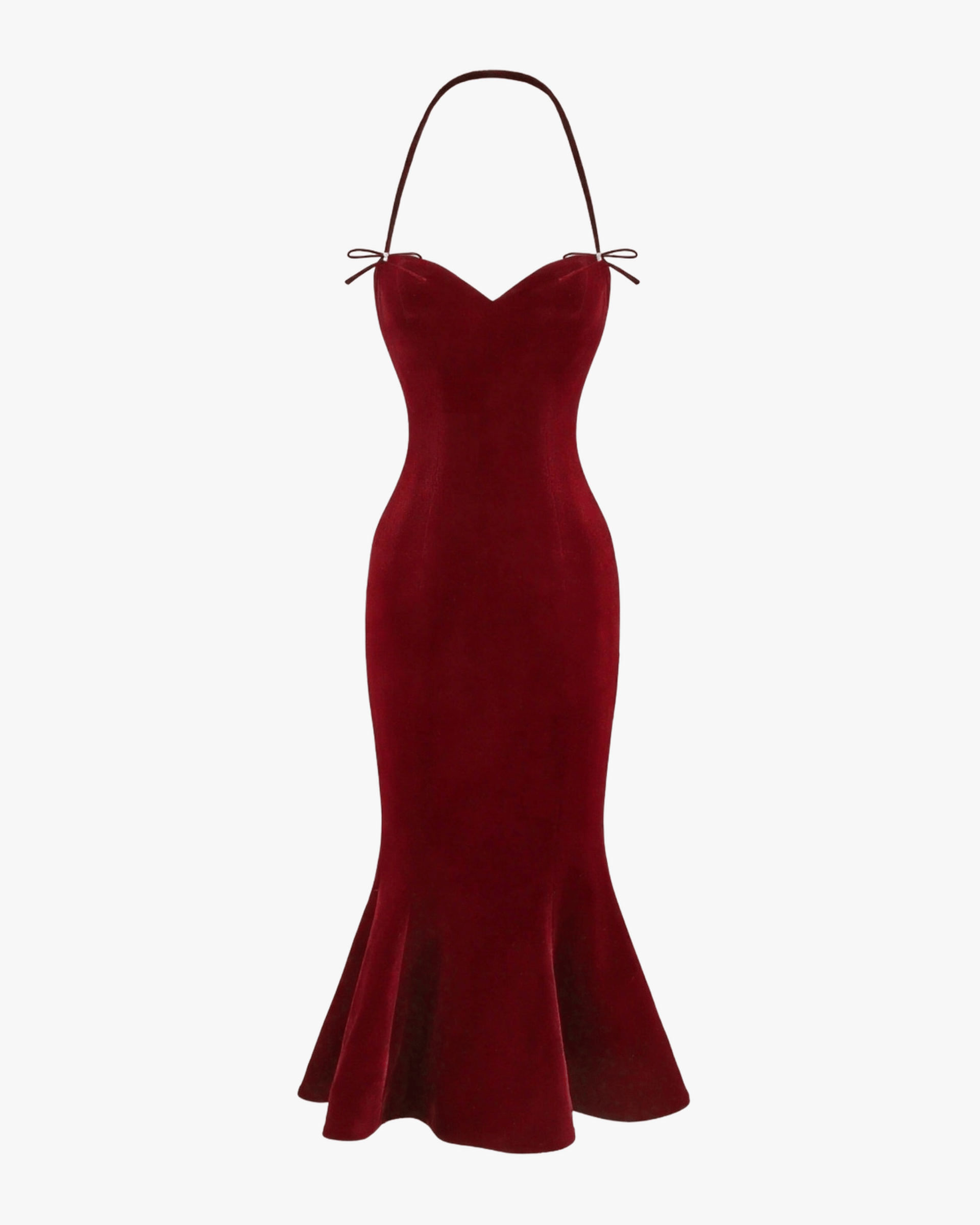 Althea Velvet Maxi Dress (Red) made by Nana Jacqueline