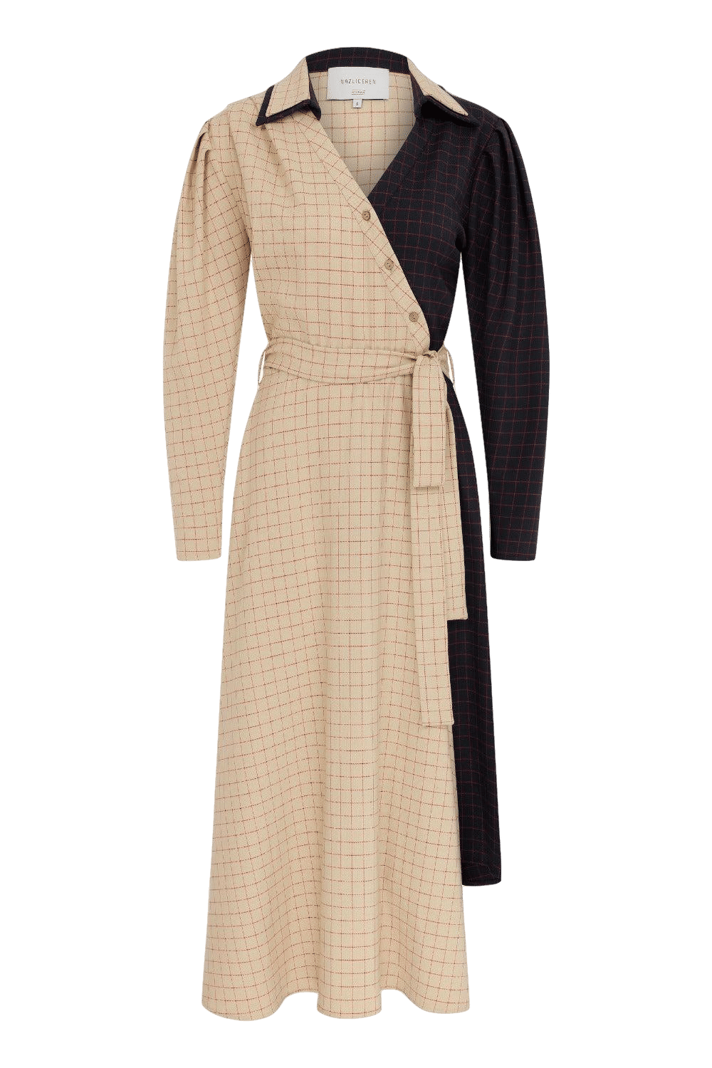 Sava Asymmetric-Hem Midi Dress made by Nazli Ceren