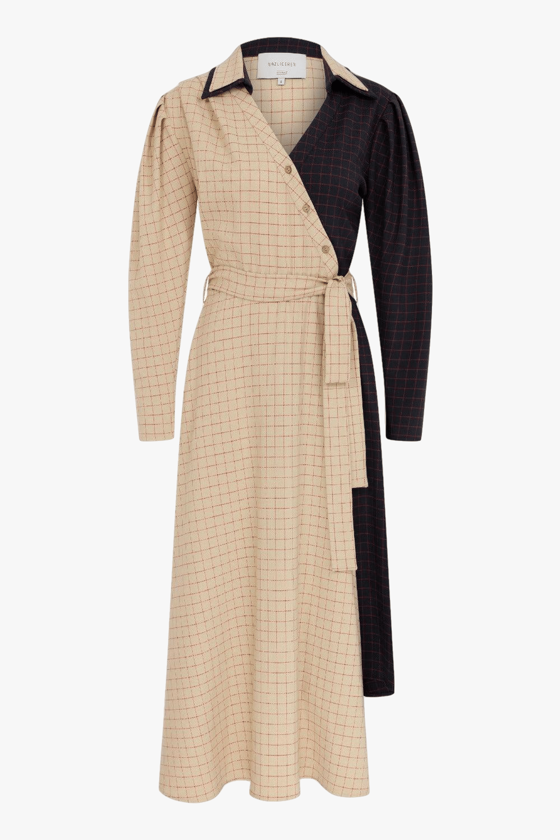 Sava Asymmetric-Hem Midi Dress made by Nazli Ceren