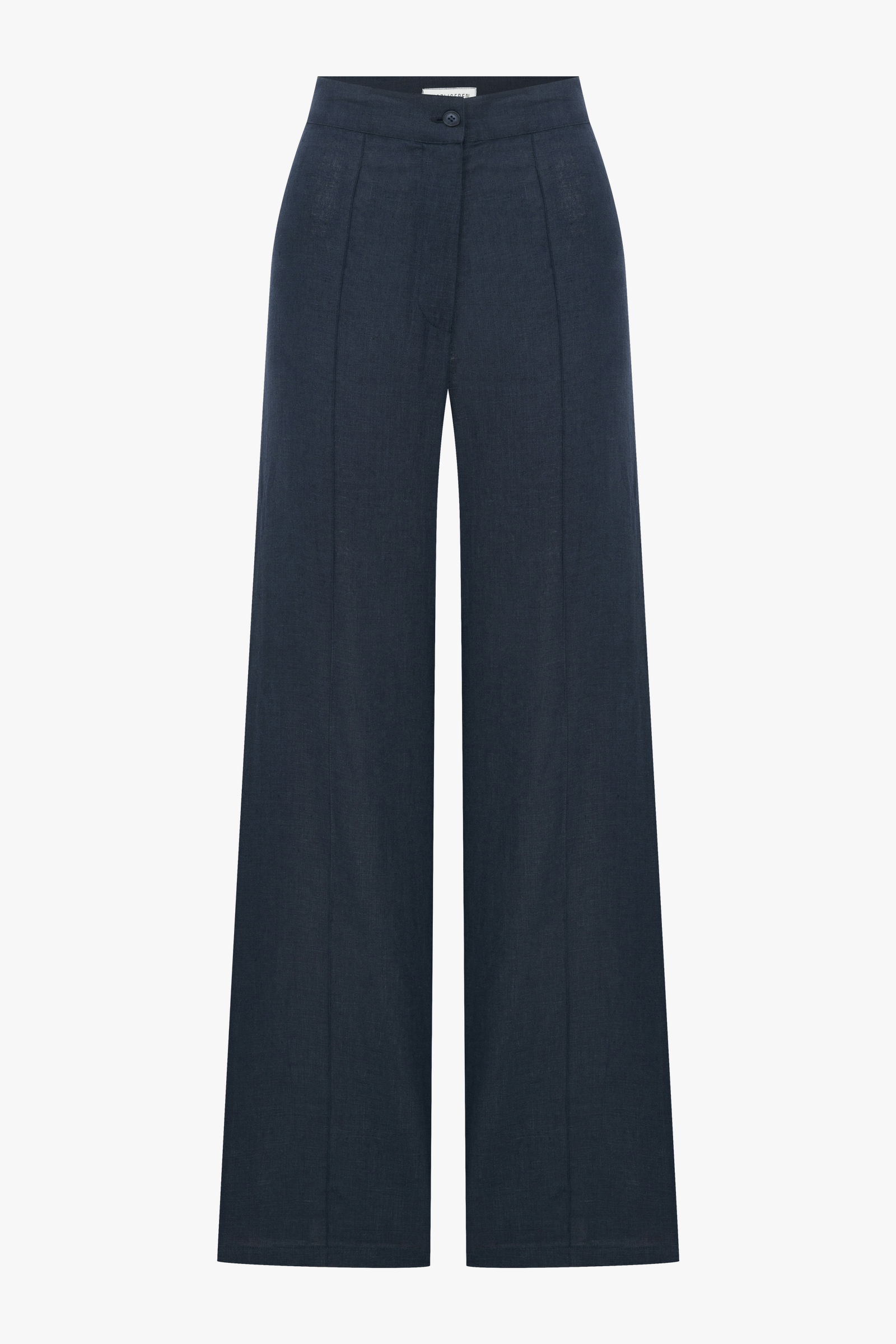 Millie Linen Trousers in Dark Navy made by Nazli Ceren