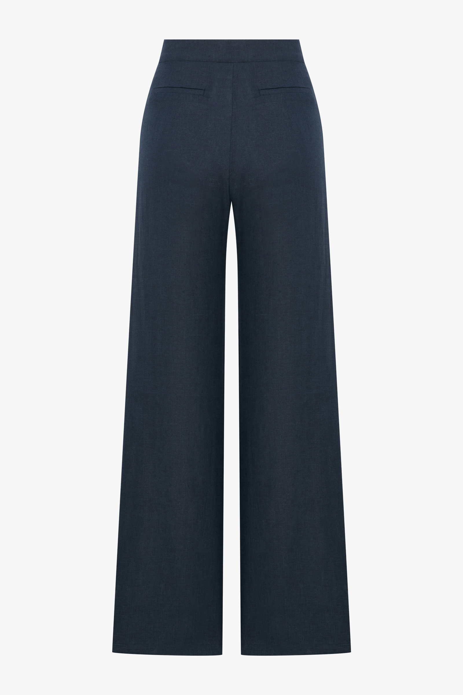 Millie Linen Trousers in Dark Navy made by Nazli Ceren