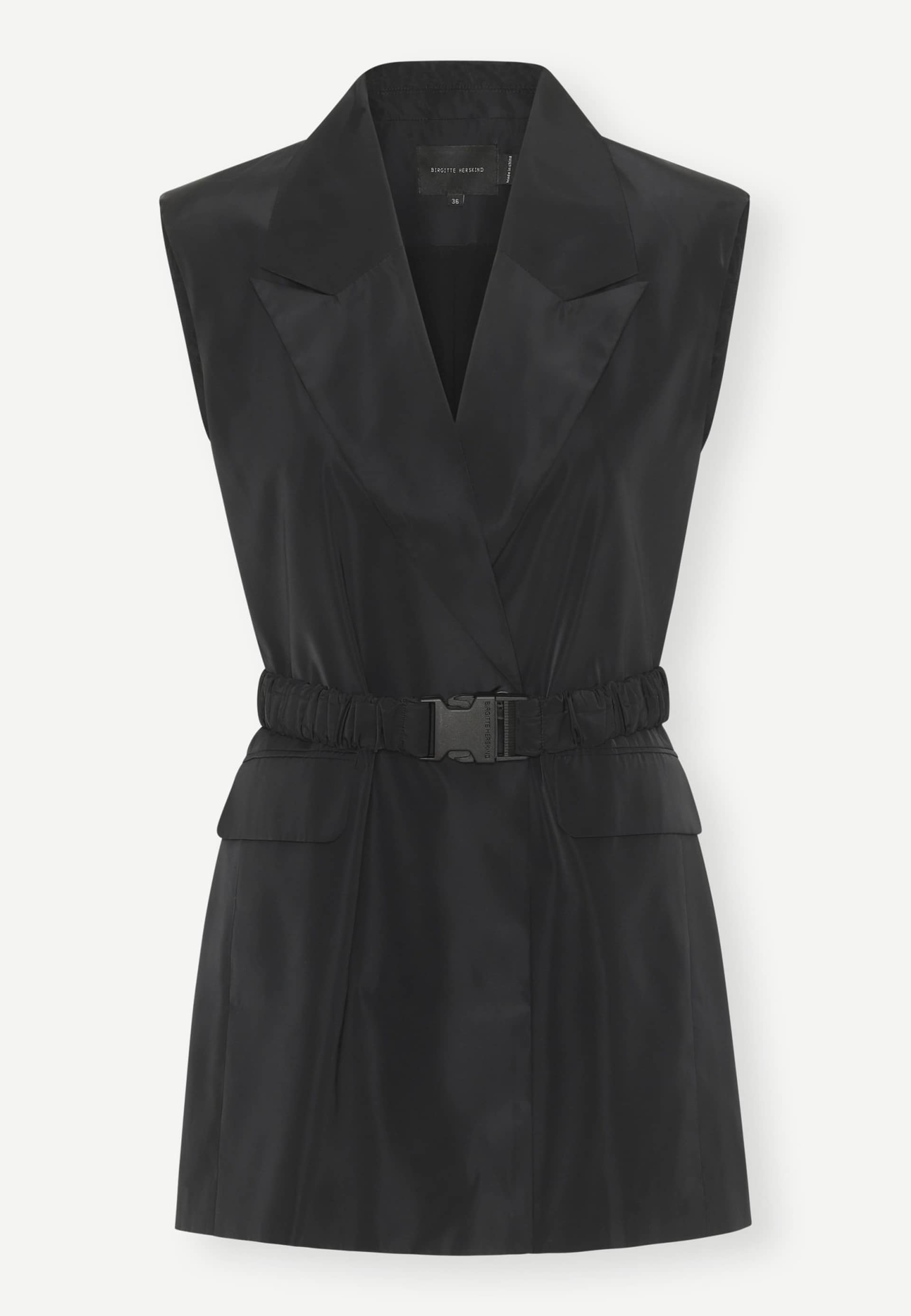 Phoebe Sleeveless Blazer - Black made by HERSKIND