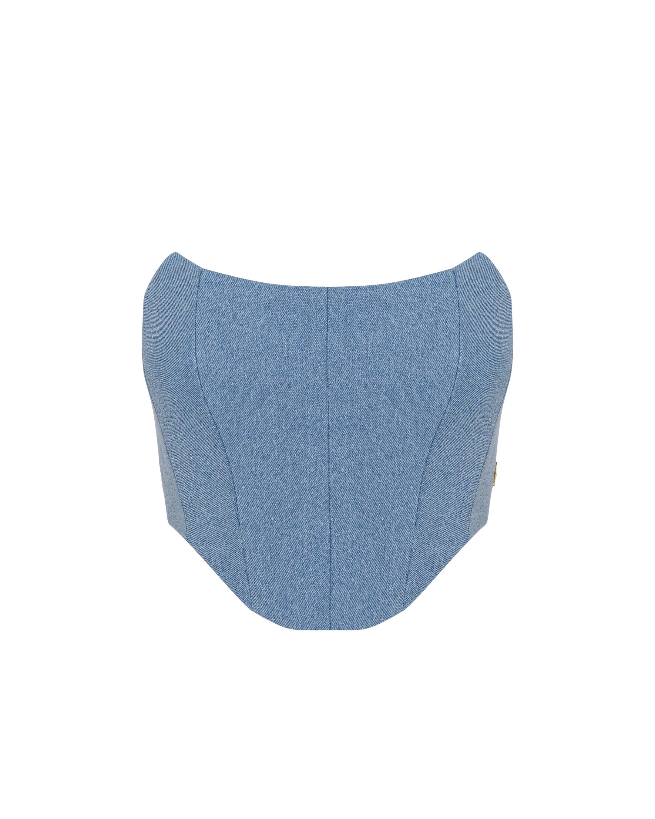 Denim Corset Top made by ONORI