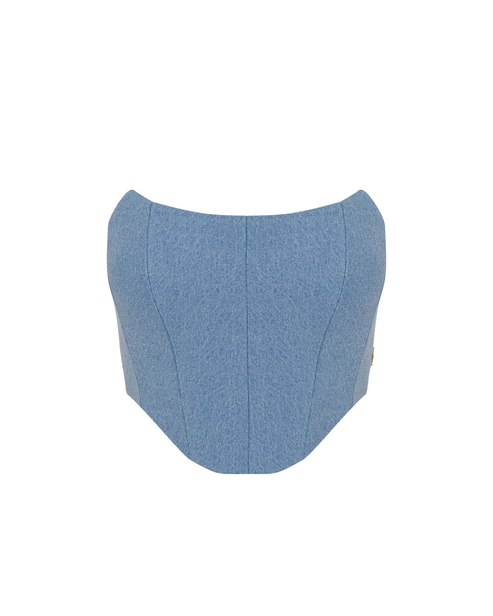 Denim Corset Top made by ONORI
