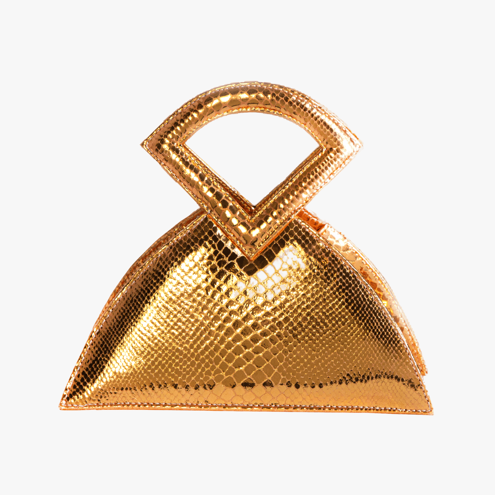 Farha - Yellow Gold - Triangular Top Handle made by ALIEL