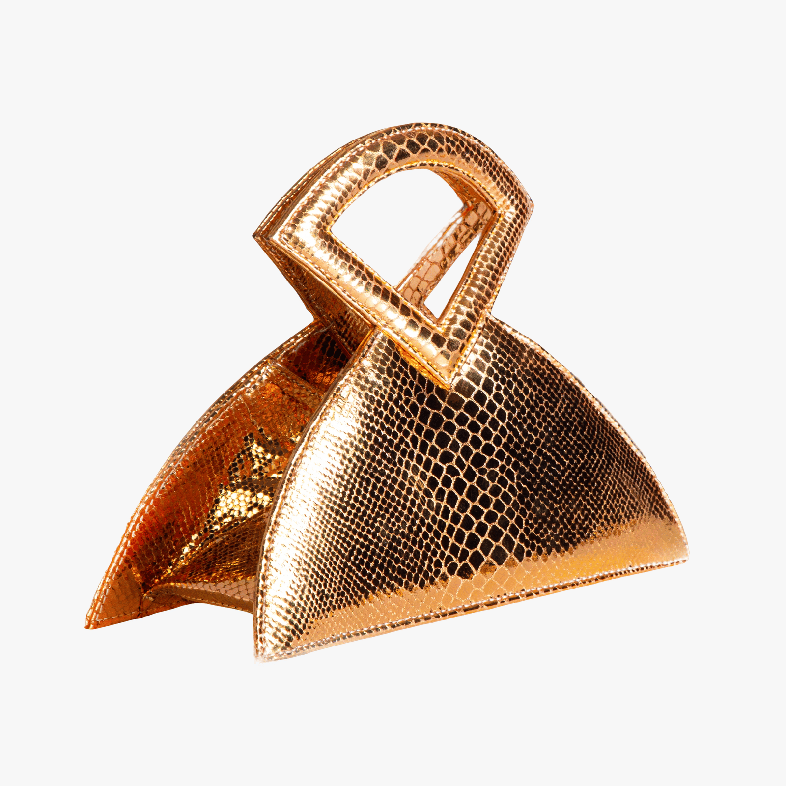 Farha - Yellow Gold - Triangular Top Handle made by ALIEL
