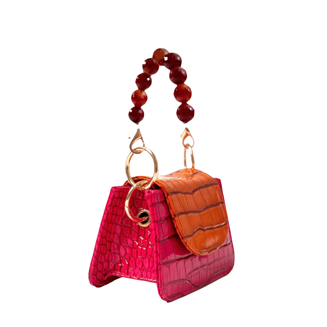 Horra - Orange x Fushia - Mini bag made by ALIEL