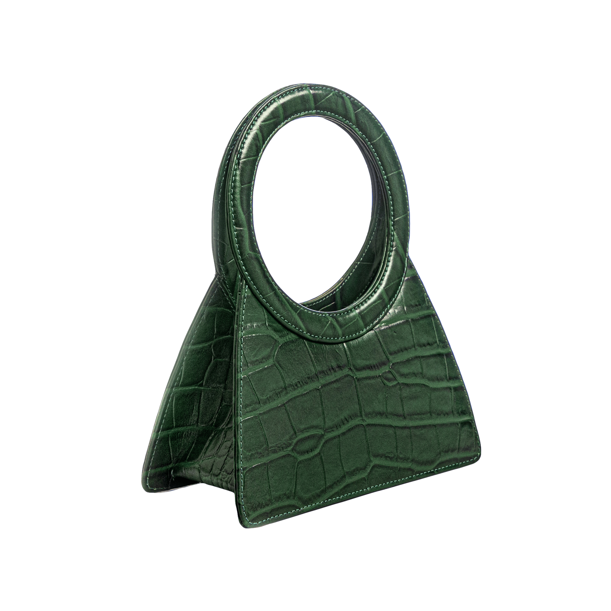 Aseela - Emerald - Circular Top Handle made by ALIEL