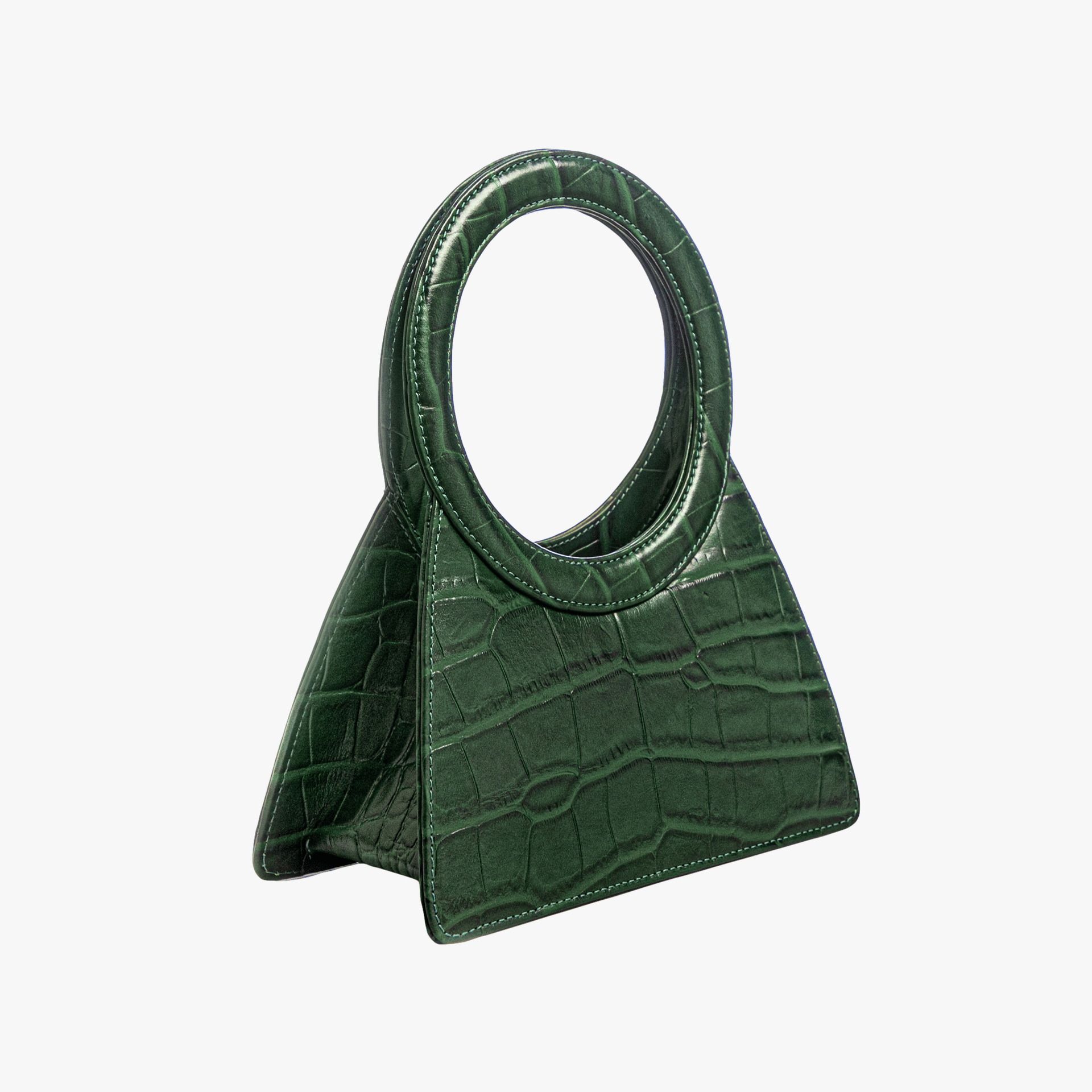 Aseela - Emerald - Circular Top Handle made by ALIEL