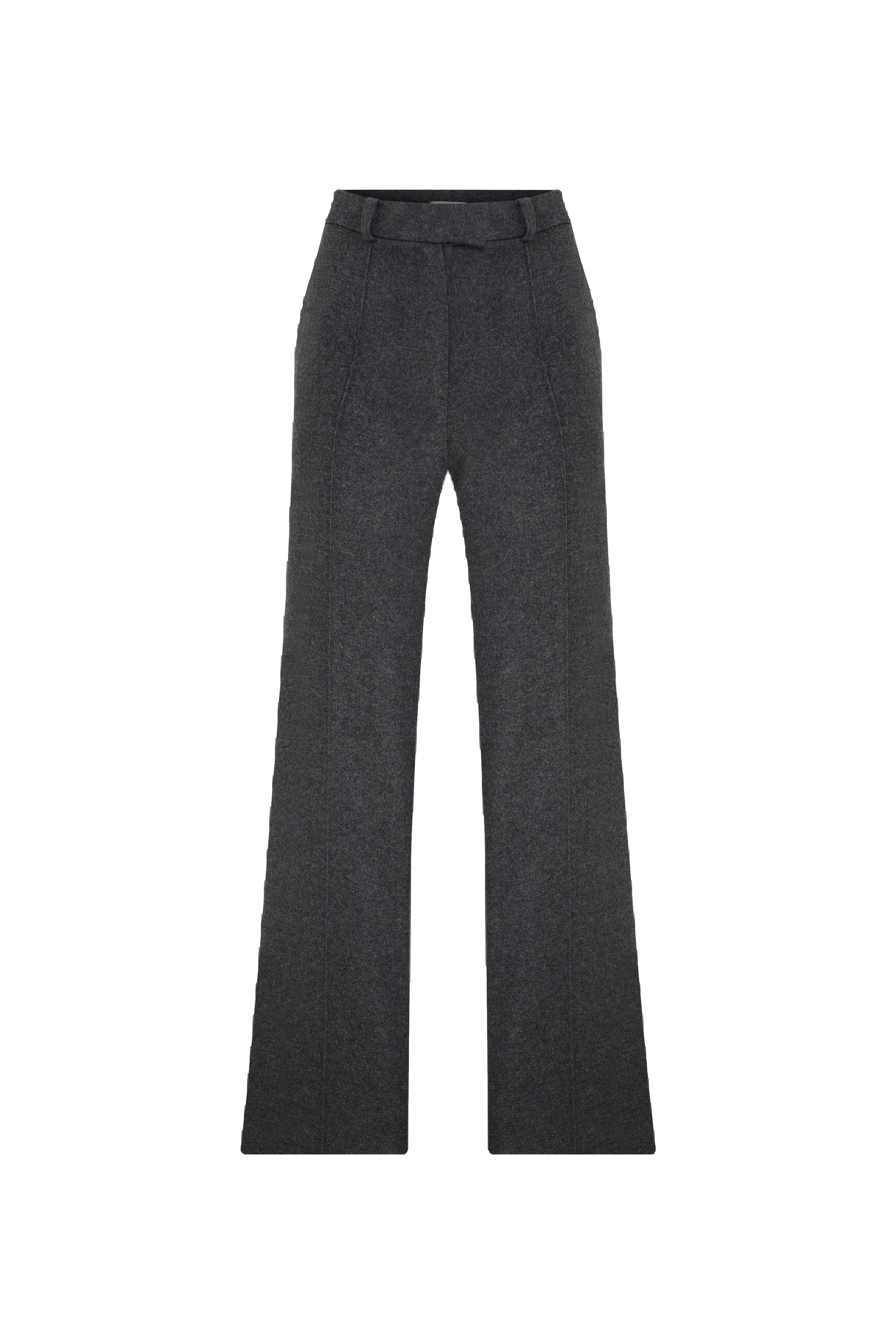 Millie Wool Trousers in Antracite in Grey made by Nazli Ceren