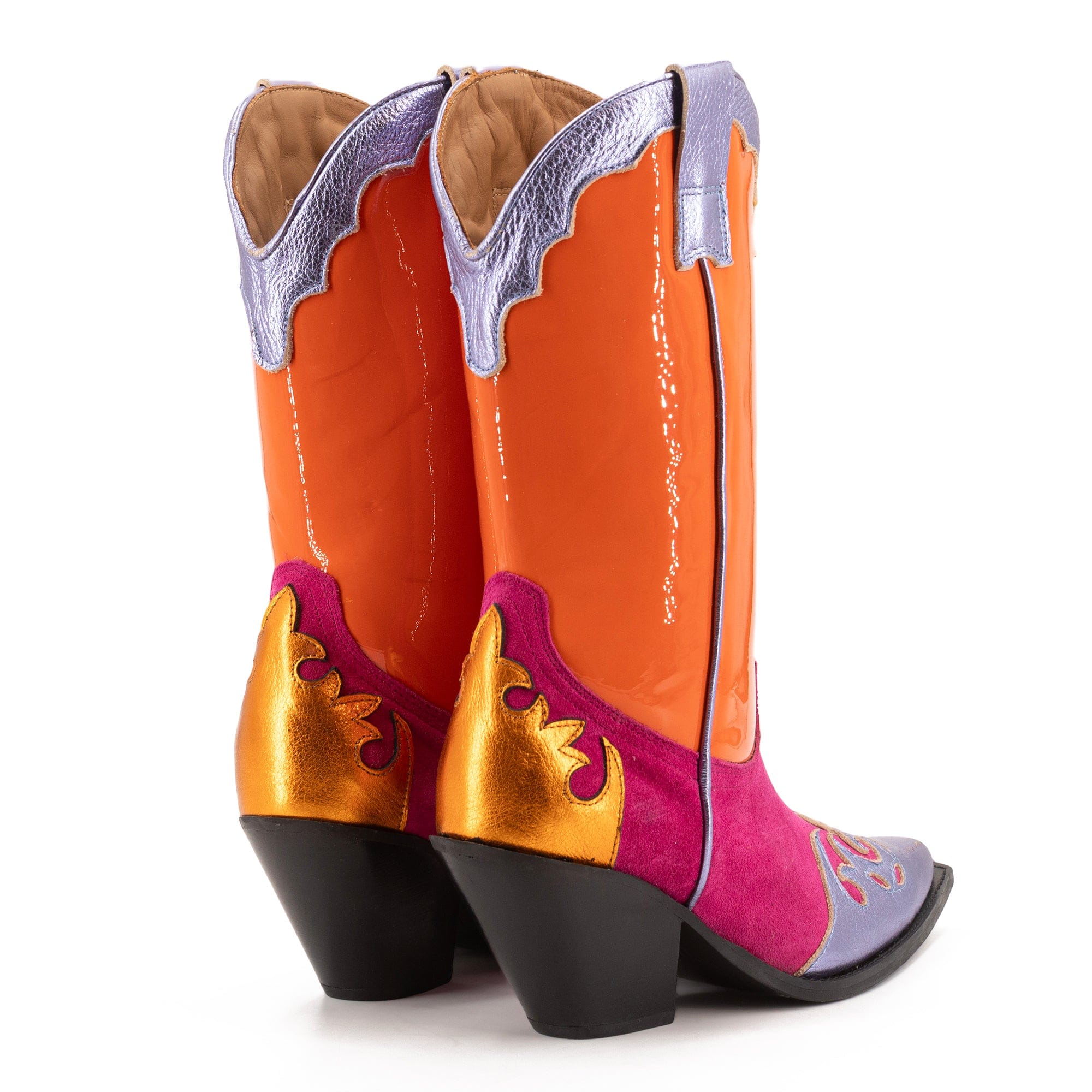 MULTICOLOURED BOOTS made by Toral