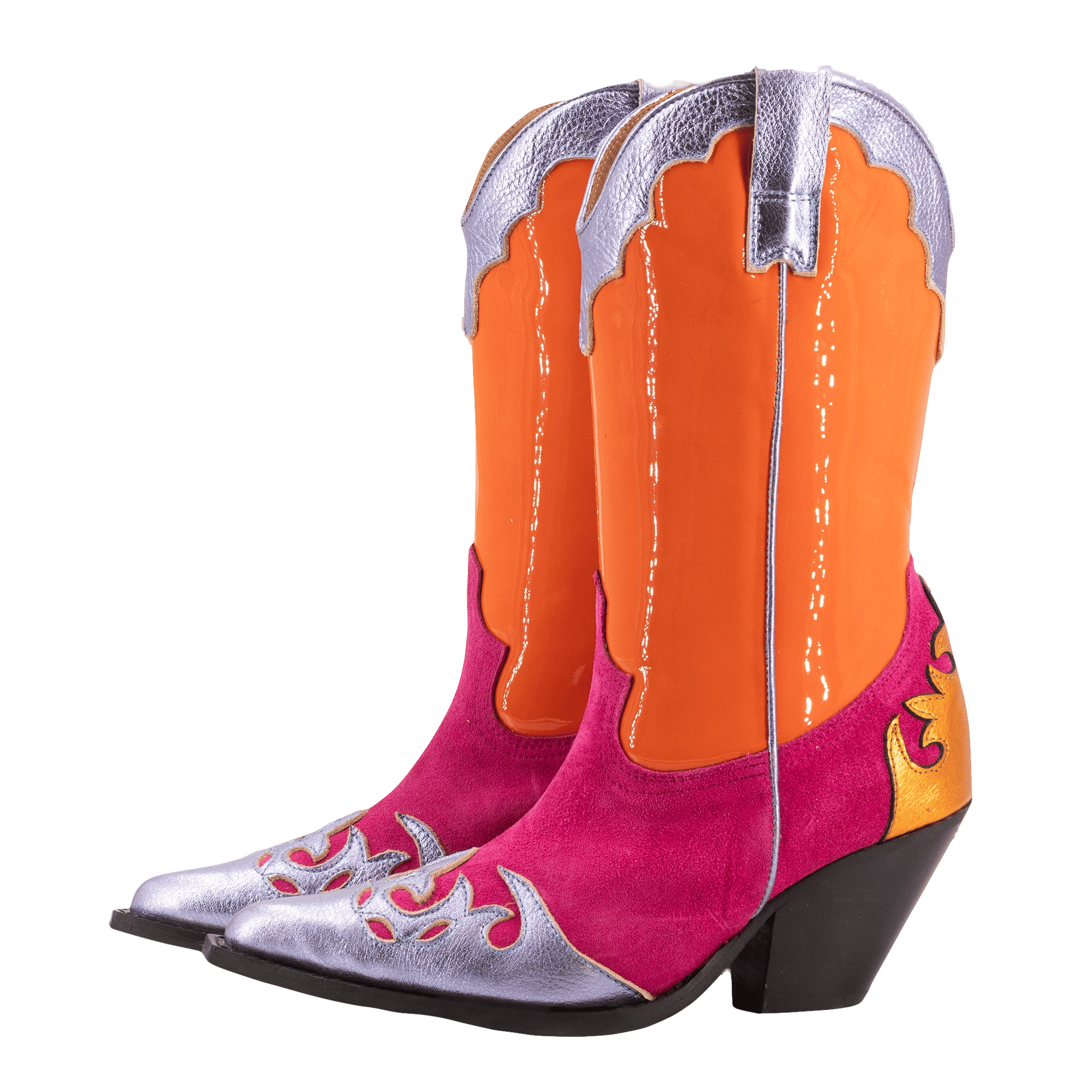 MULTICOLOURED BOOTS made by Toral