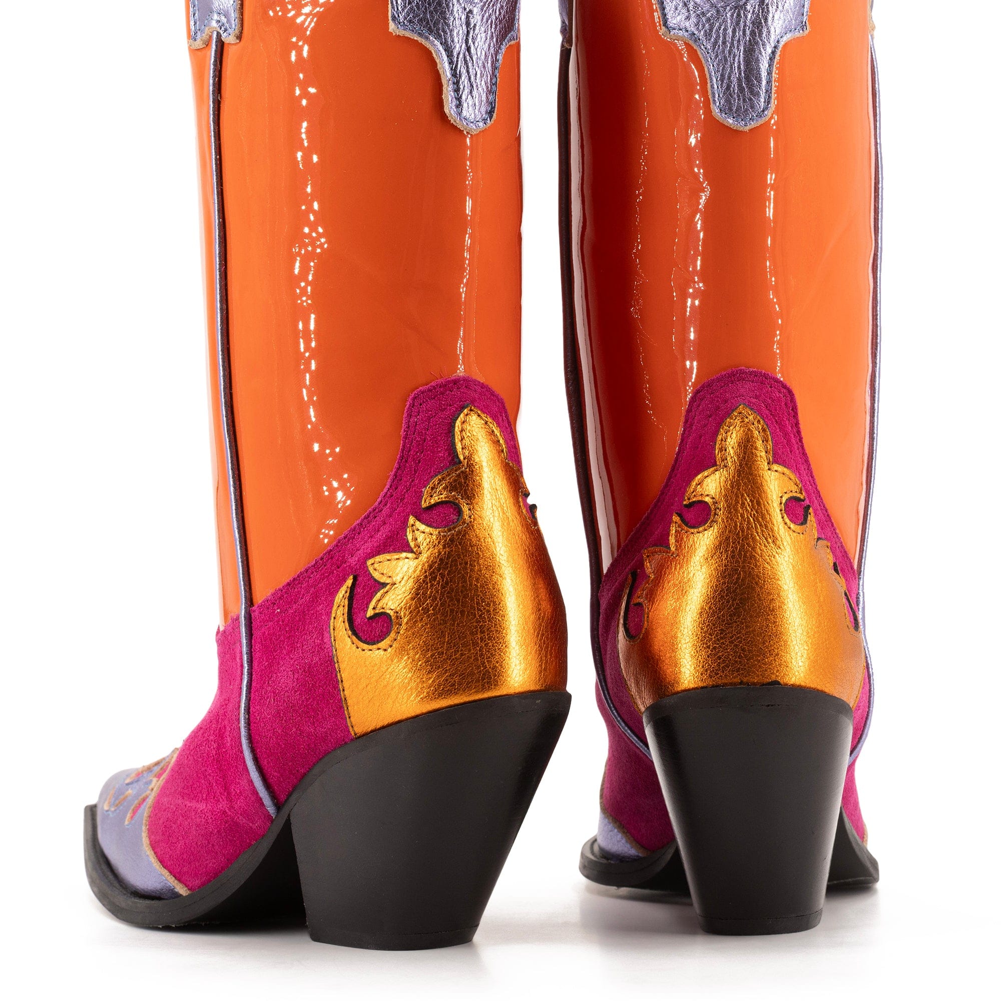 MULTICOLOURED BOOTS made by Toral