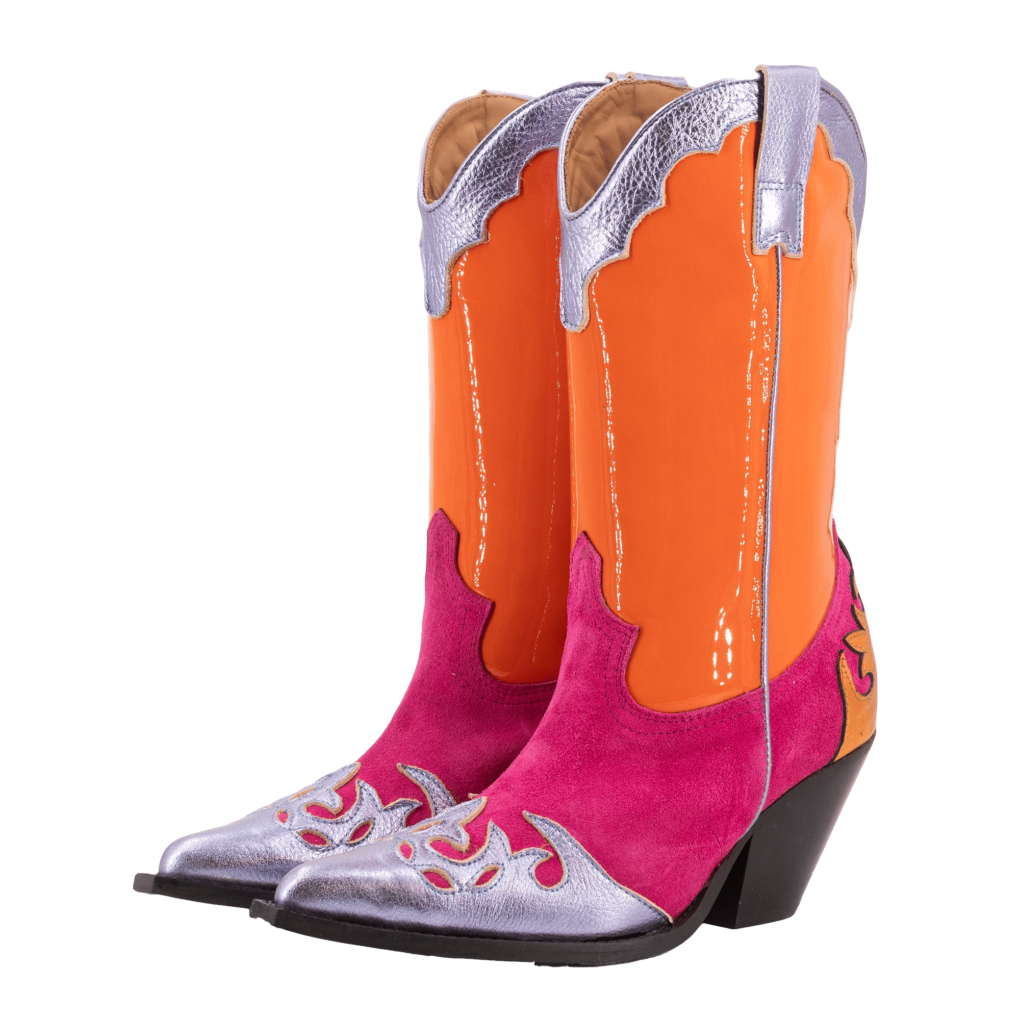 MULTICOLOURED BOOTS made by Toral