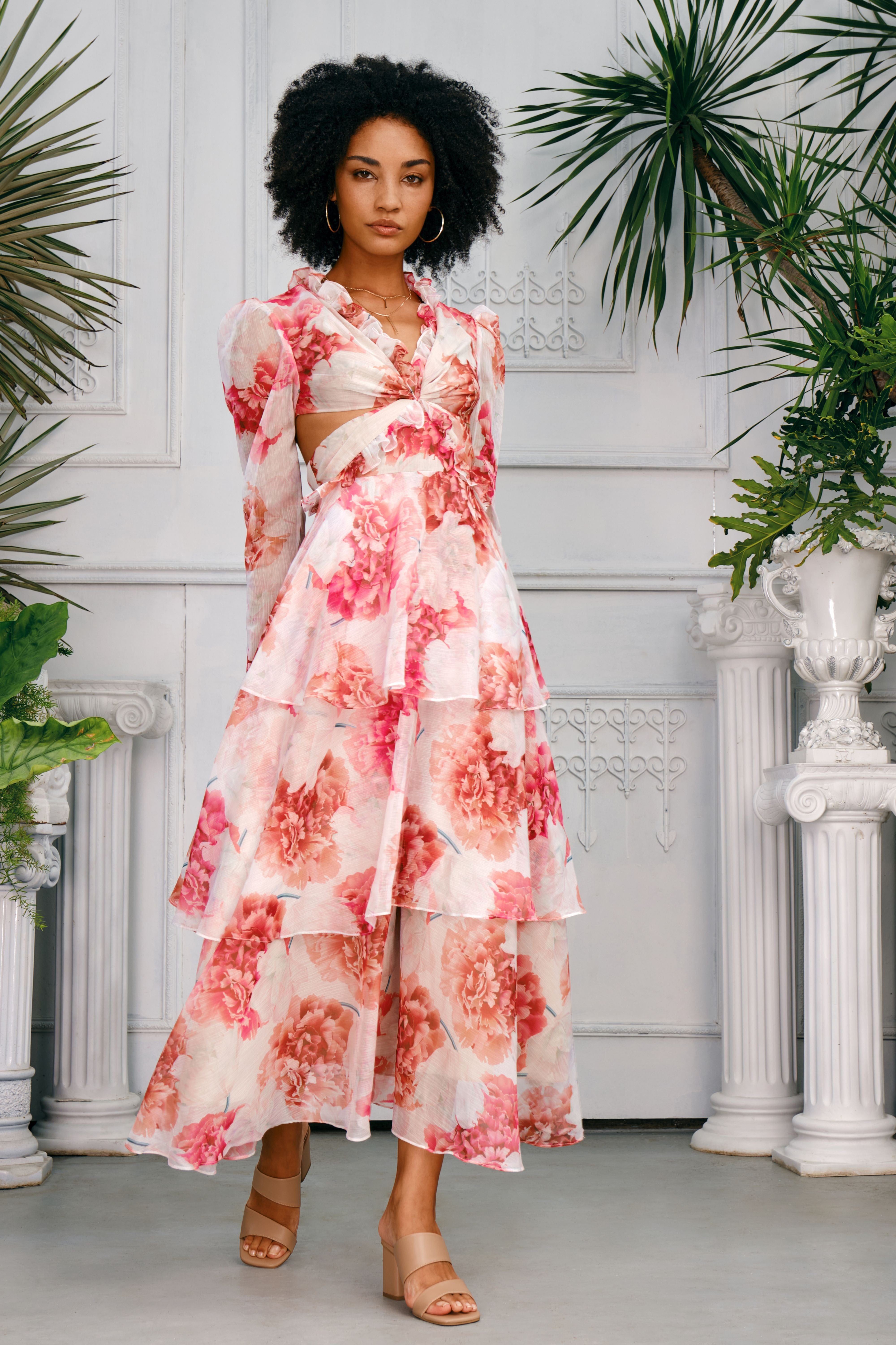 strapless open back dress Justin Tong Rosa Maxi Dress 14 main image 1