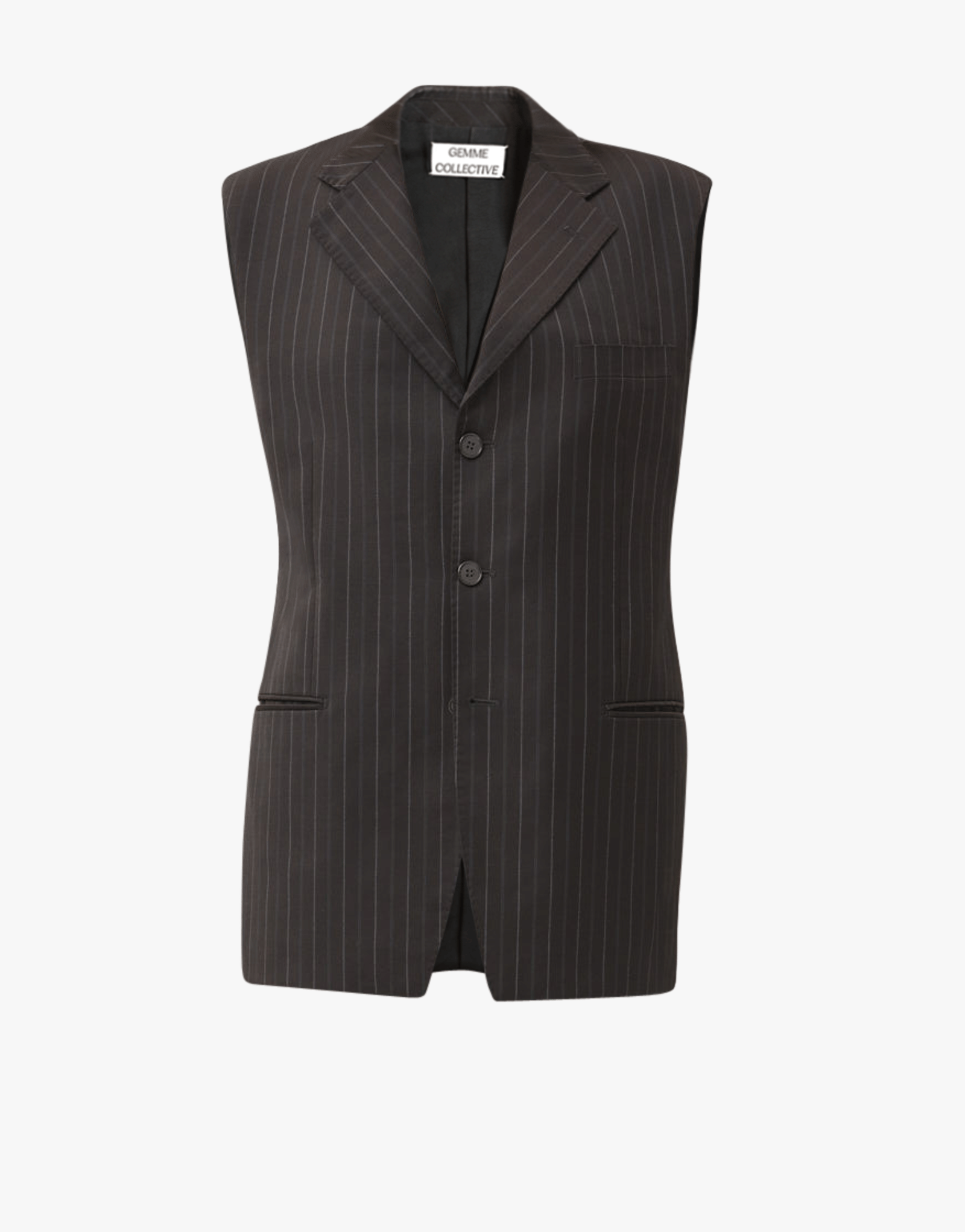 Regular Vest in Graphite Grey made by Gemme Collective