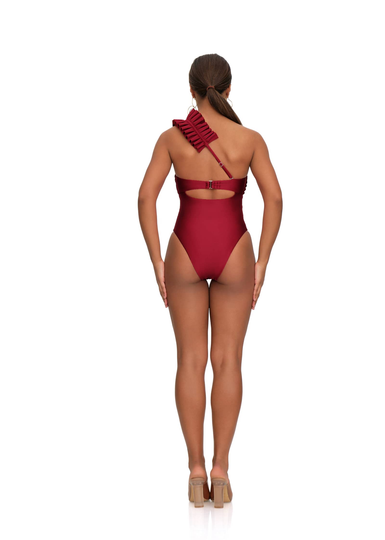 NISI ONE PIECE SWIMSUIT - WINE made by Andrea Iyamah