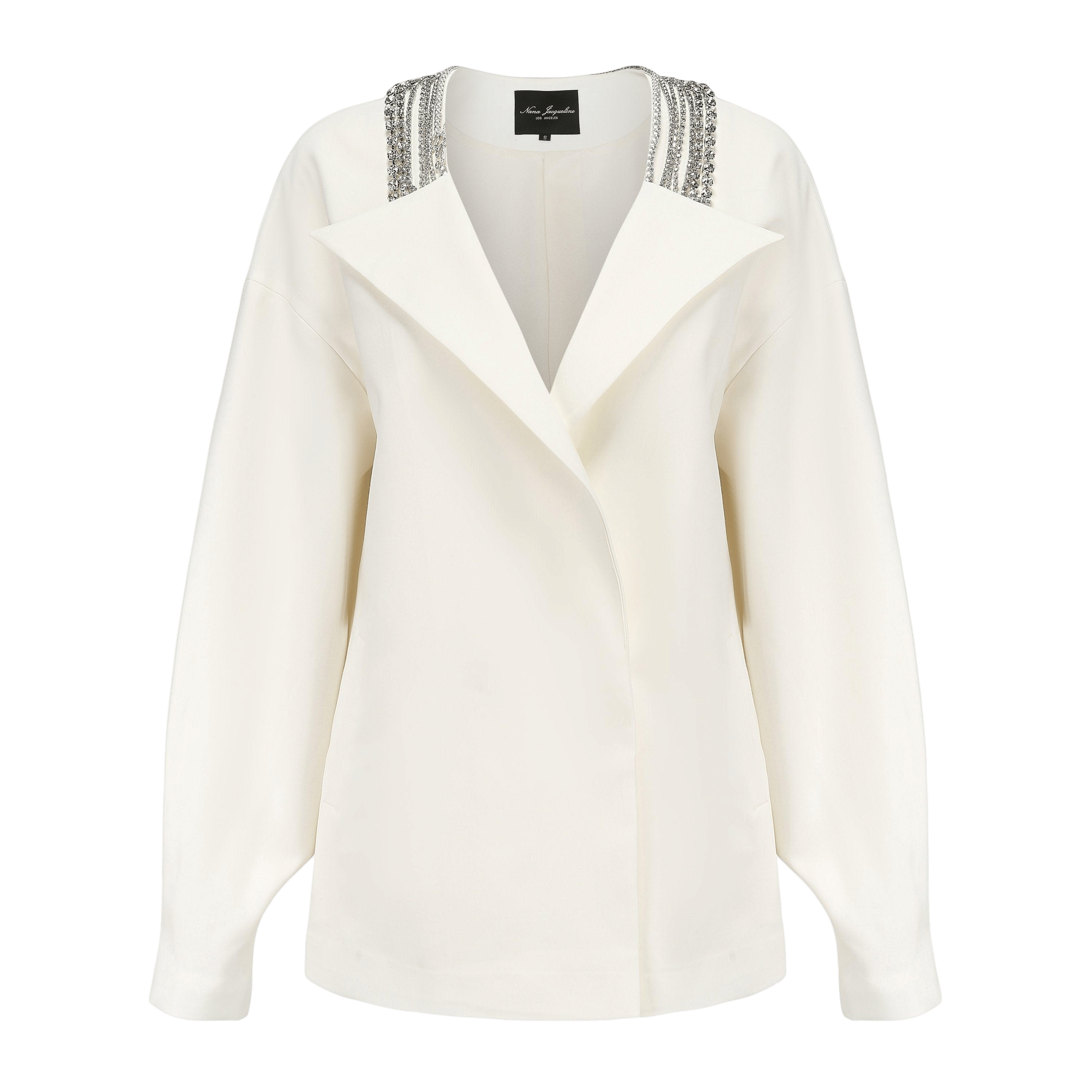 White Sutton Blazer made by Nana Jacqueline