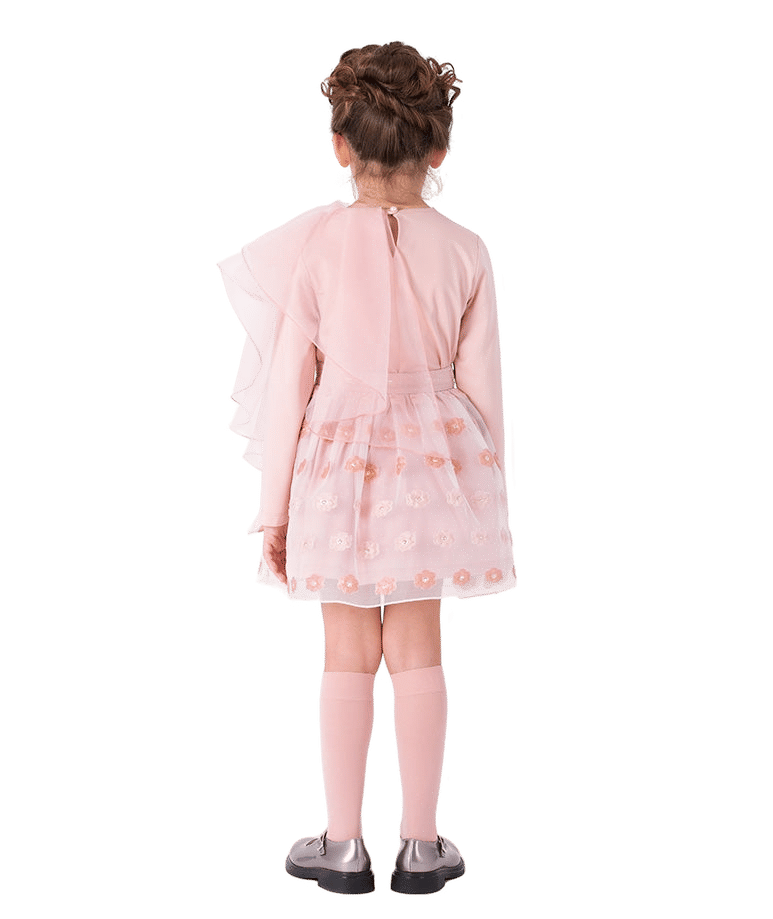 Tulle Ruffles Girls Outfit | 2 Pieces made by Mama Luma
