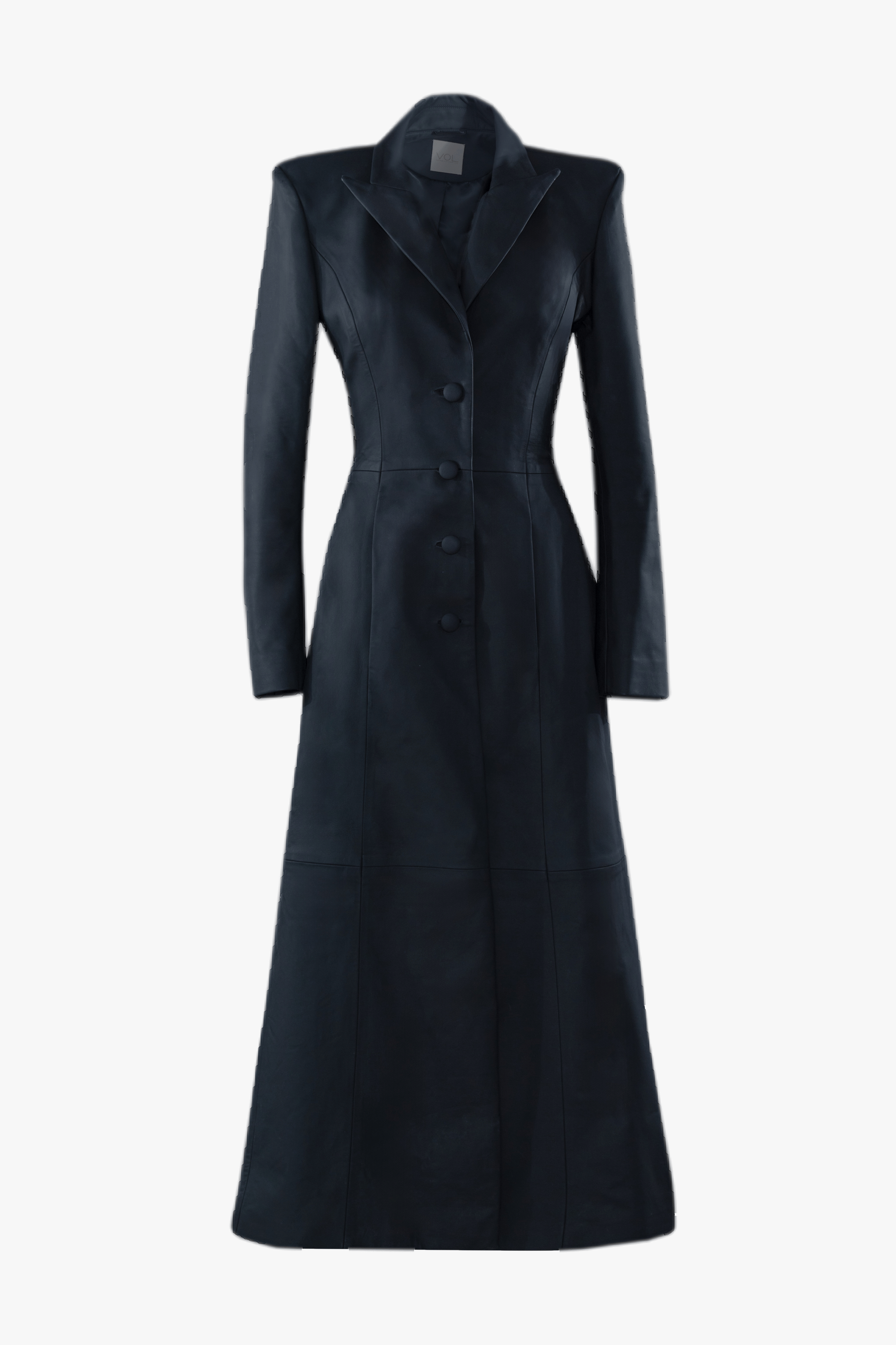 LEATHER MAXI COAT made by Vestiaire d'un Oiseau Libre