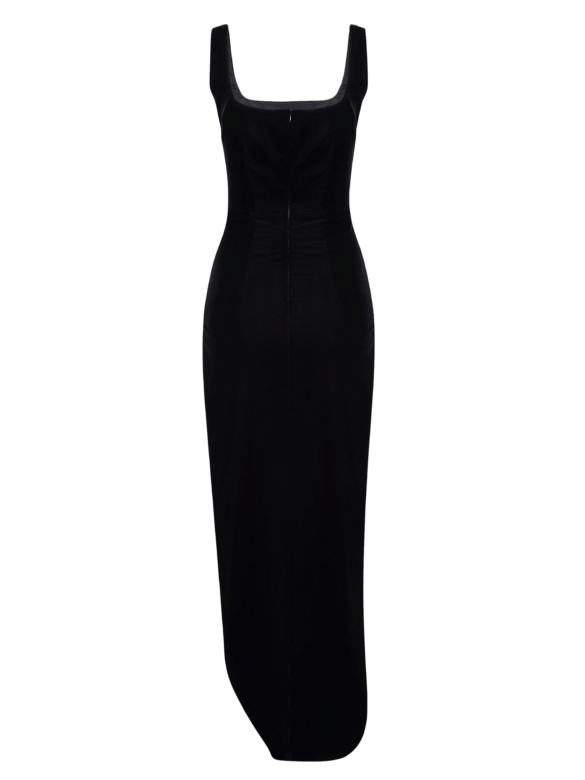 Open-Side Asymmetrical Maxi Dress made by NDS The Label