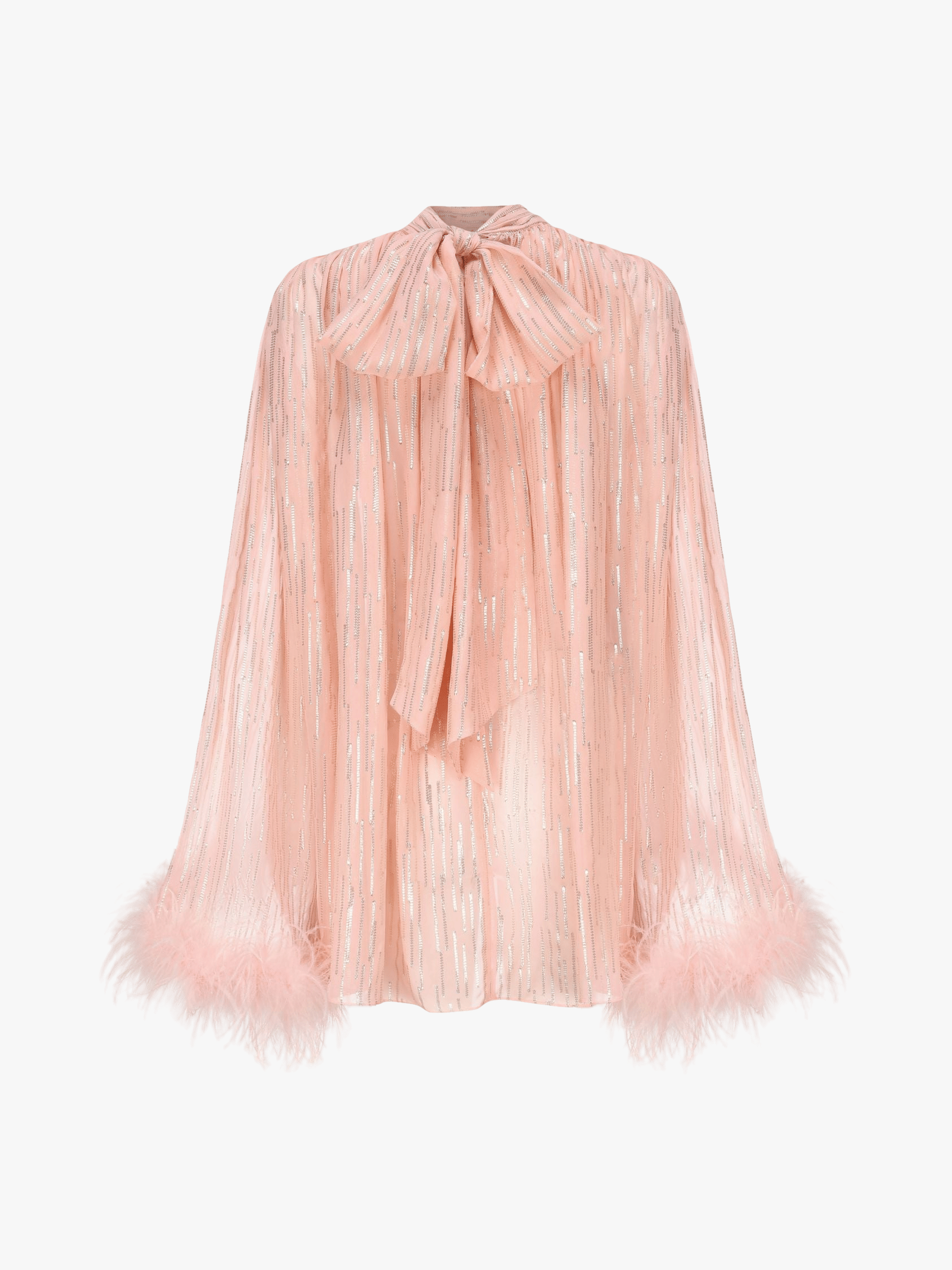 Keira Feather Top (Pink) in Pink made by Nana Jacqueline