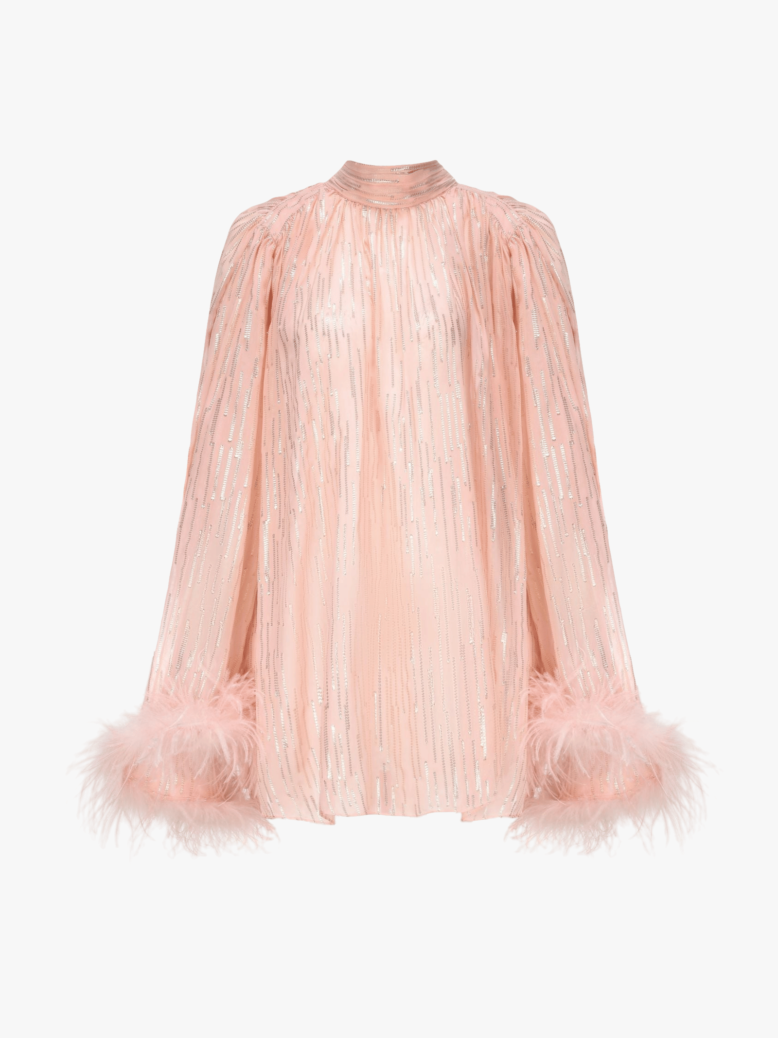 Keira Feather Top (Pink) in Pink made by Nana Jacqueline