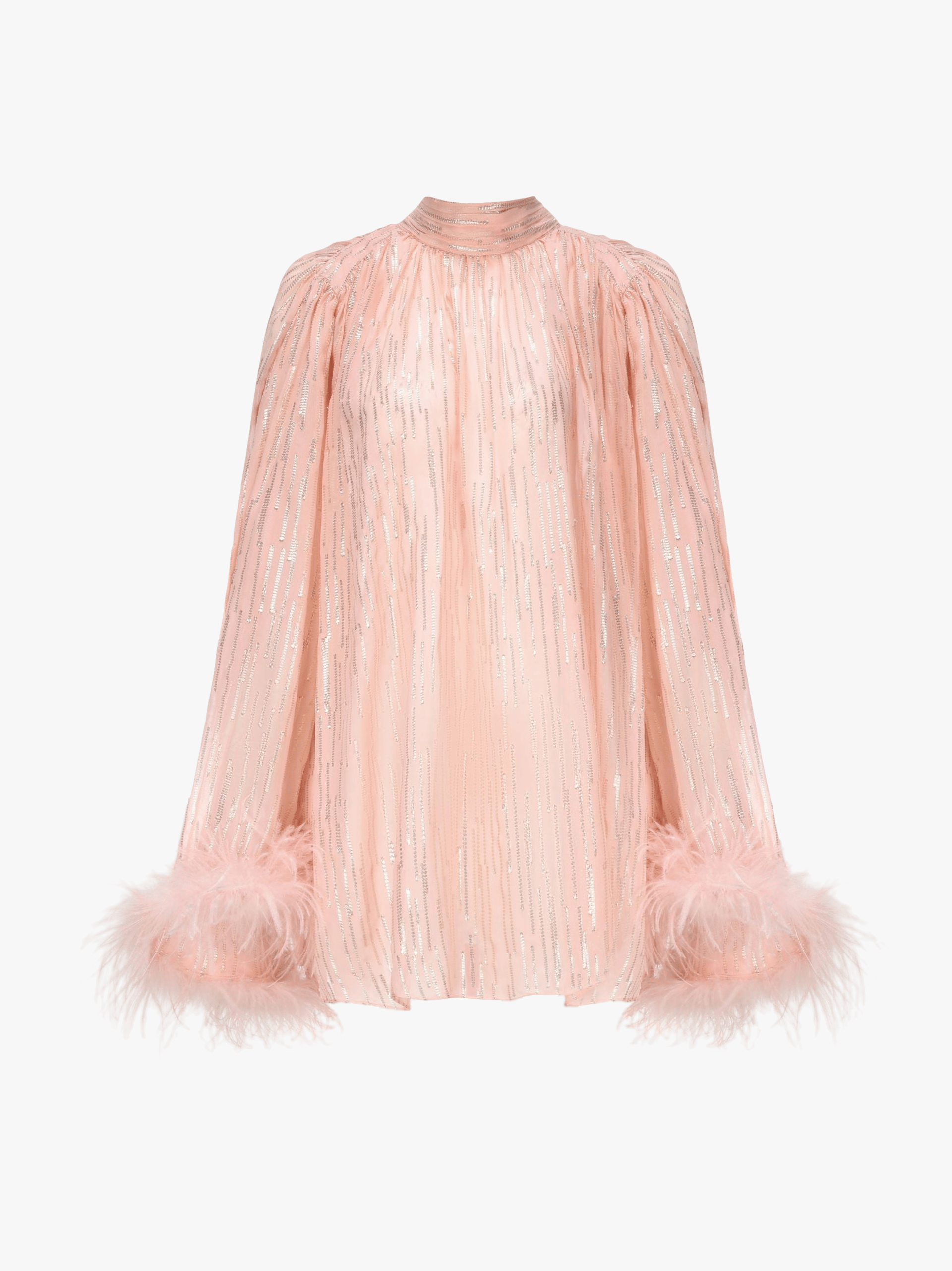 Keira Feather Top (Pink) in Pink made by Nana Jacqueline