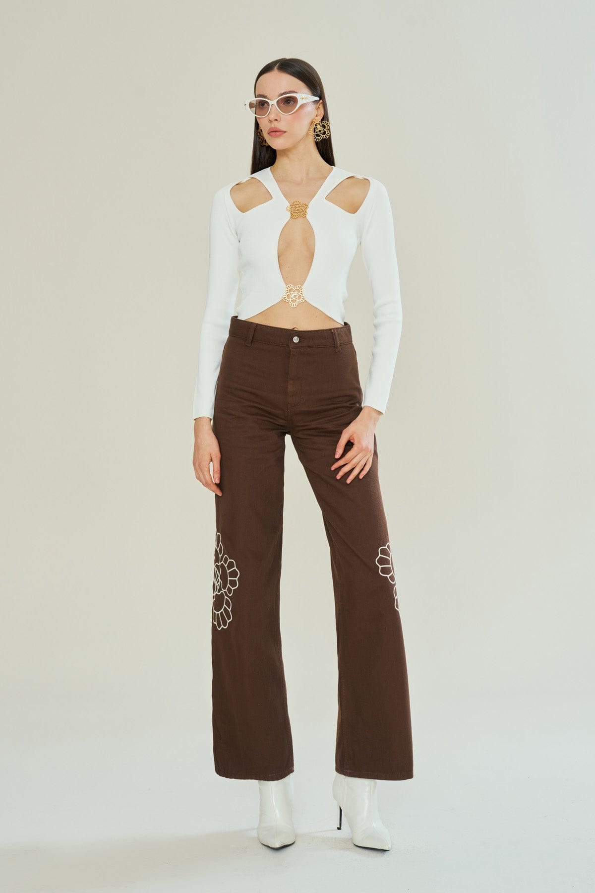 Iconic Emblem Toffee Jeans made by Declara