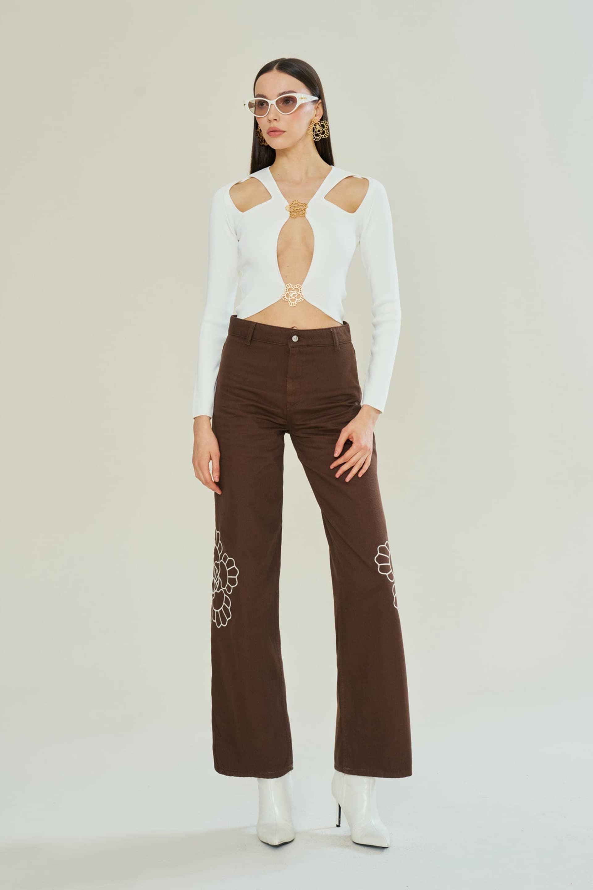 Iconic Emblem Toffee Jeans made by Declara